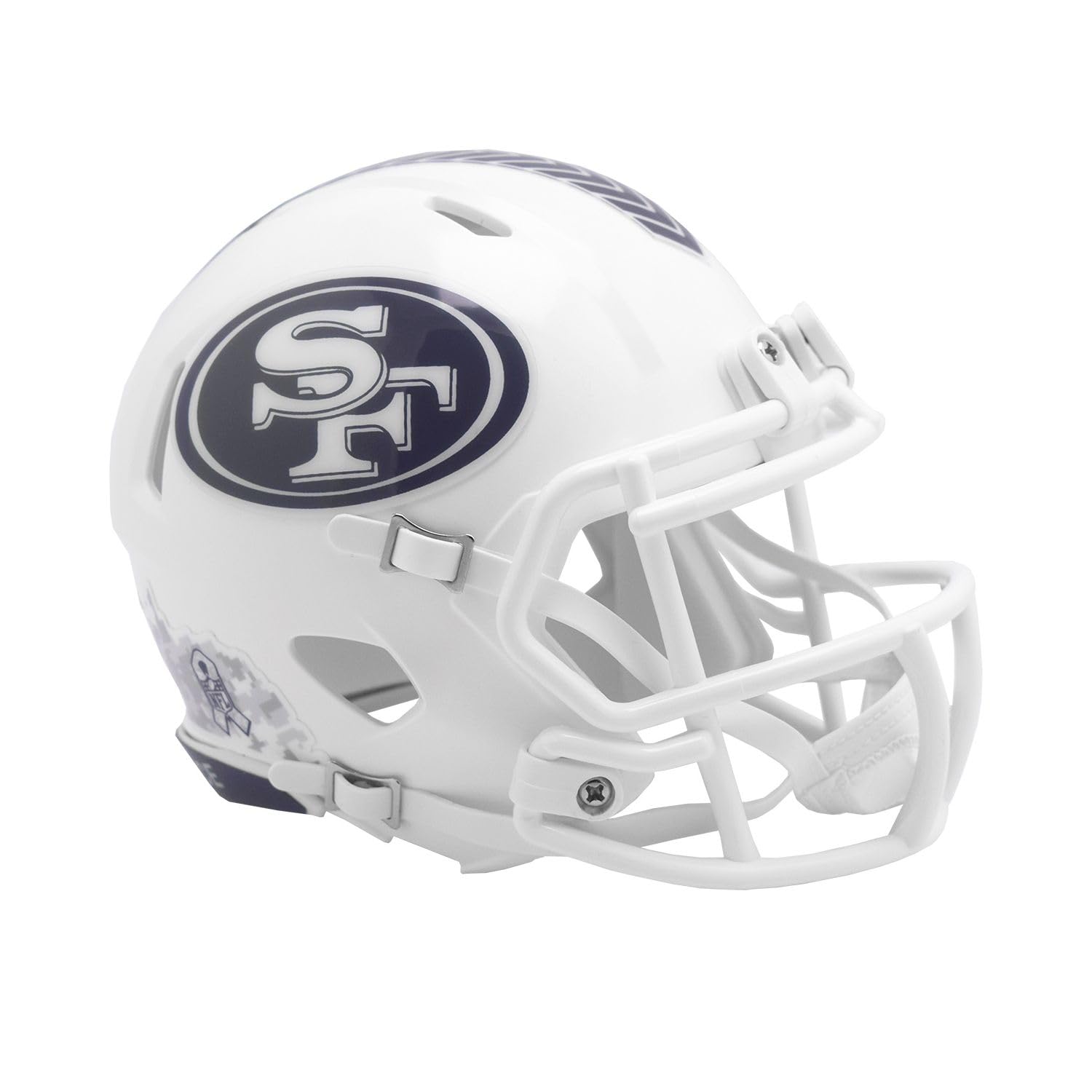 Mini Casque Riddell San Francisco 49ers – Speed Throwback, Blanc, Neuf En Boîte