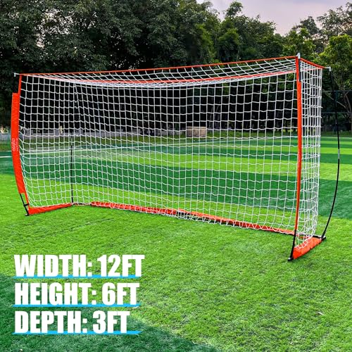 image for YDDS Soccer Goals for Backyard 12x6ft Large Instant Collapsible Soccer
