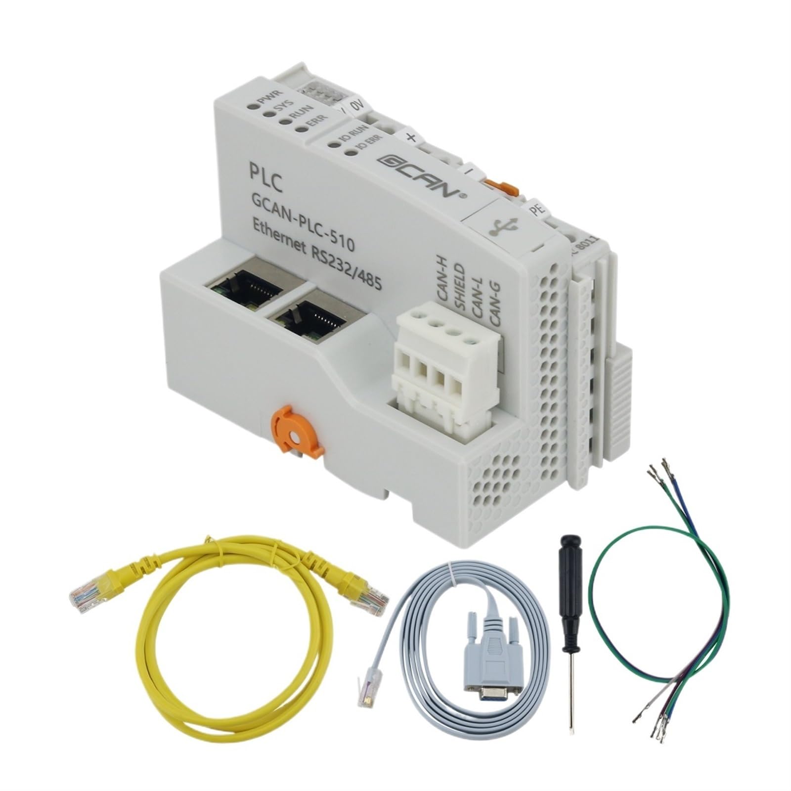 Contrôleur logique programmable PLC GCAN-PLC-400 prenant en Charge jusqu'à 32 modules d'extension d'E/S(GCAN-PLC-511)