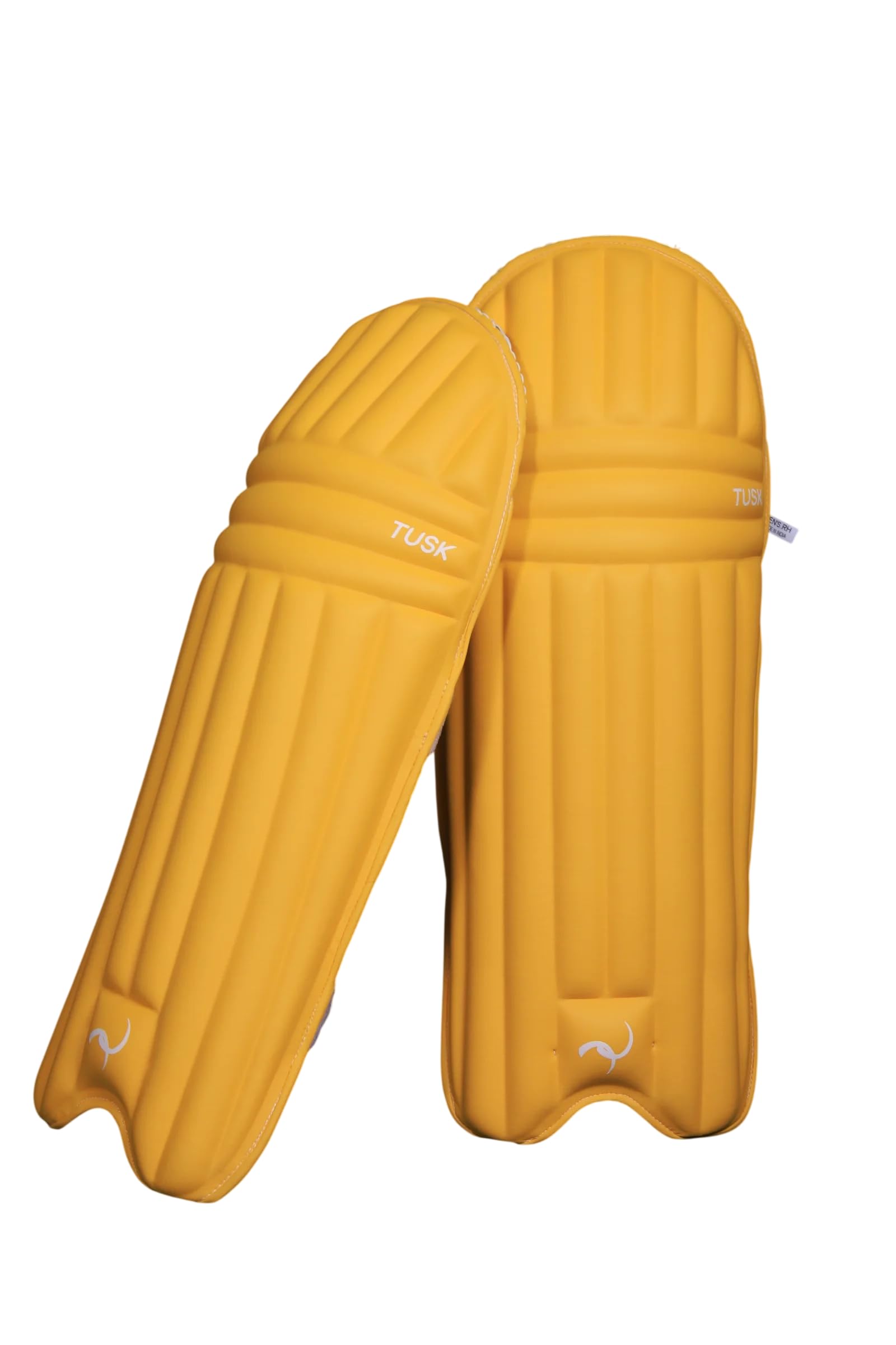 Moulded Batting Leg Guard for Cricket | Lightweight High Density Foam Protection | Compact Wrap Around Fit | Shock Absorbing Cricket Batting Pads for Men & Youth | Players | Yellow-image-5