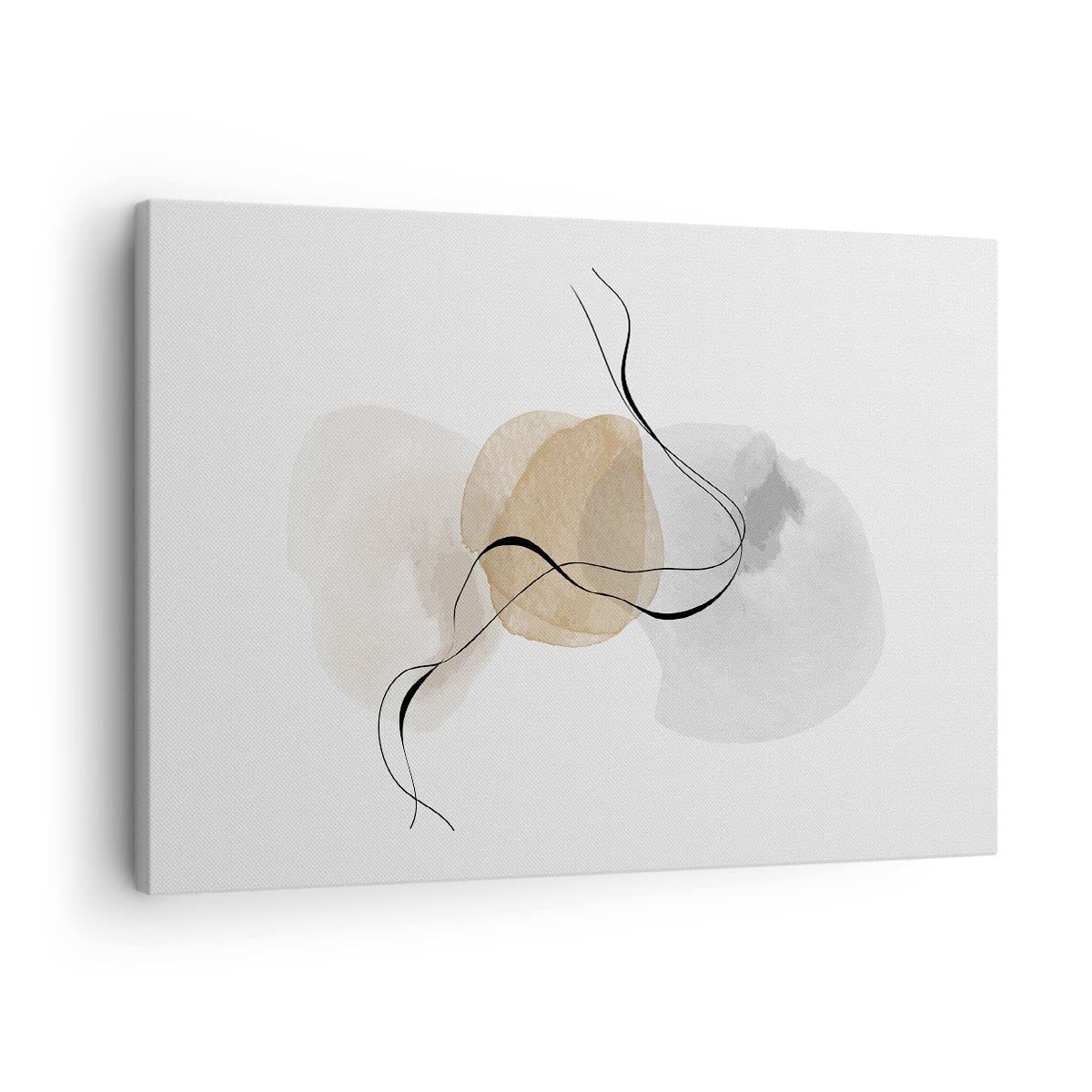 Moderno Quadro su Tela 70x50 cm Stampe da Parete Astratto Pastello - 4827 | Acquerello Minimalista Quadro Decorativo 1 pezzo Soggiorno Camera da Letto Arte da Parete Decorazione da Parete ARTTOR
