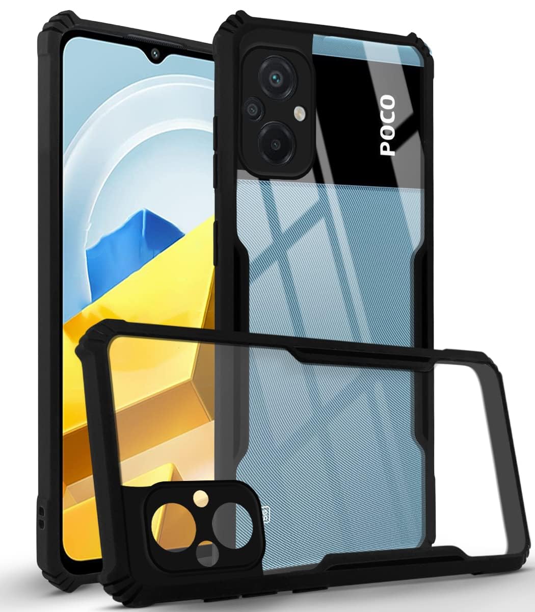 Jkobi Back Cover Case for Poco M4 5G (Shockproof with Polycarbonate Clear Panel | Professional Black) (B0CKLCF94Q) Amazon Price History, Amazon Price Tracker