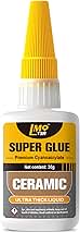 Ceramic Super Glue Liquid, Clear Instant Cyanoacrylate Adhesives for Ceramic Repair Food Safe, All Purpose CA Glue for Shoe Plastic Leather Glass Model Metal Wood Pottery Porcelain Mugs Clay Dishes
