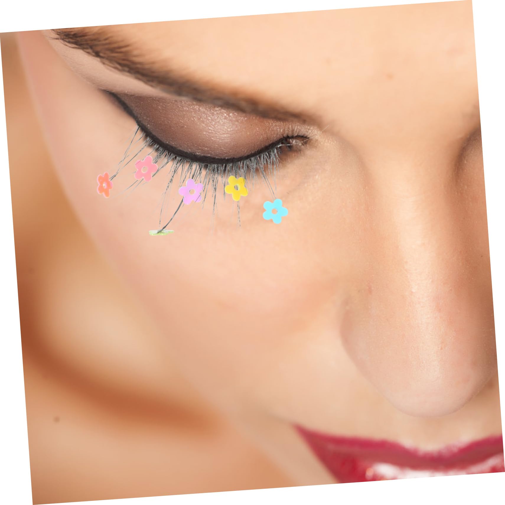 FRCOLOR Lot De 2 Faux Cils Naturels À Paillettes Et Légers Pour Le Maquillage Quotidien (3 Paires X 2)