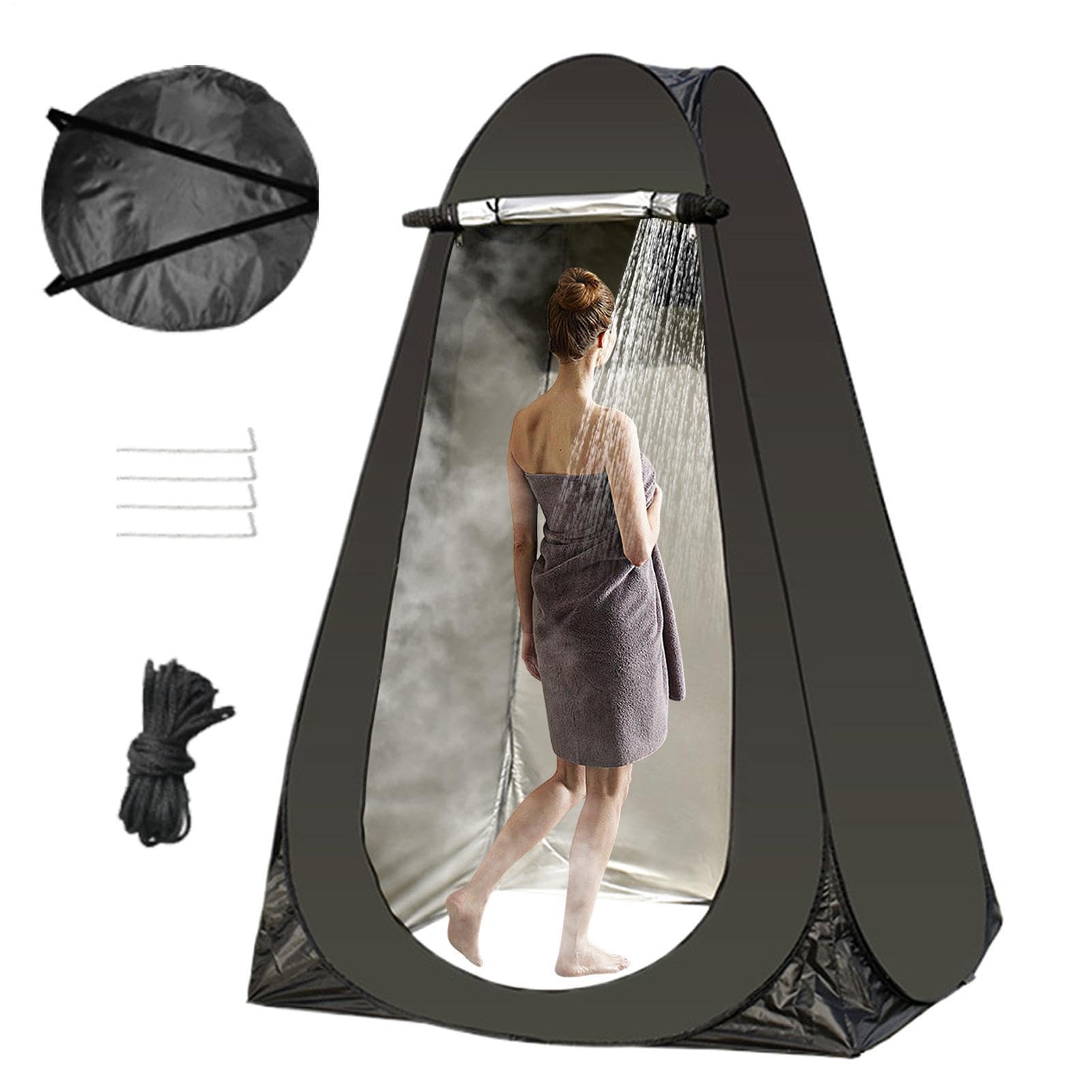 Tenda Spogliatoio Portatile Rifugio Temporaneo Per La Privacy | Tenda Doccia A Scomparsa Temporanea Da Campeggio Per Vacanze, Escursionismo, Spiagge, Impianti Sportivi, Pesca, Donne E
