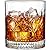 Whiskey Glass Set of 2 Mountain Crystal Wedge Glass Old Fashioned Tasting Tumblers Funny Gift Box for Dad