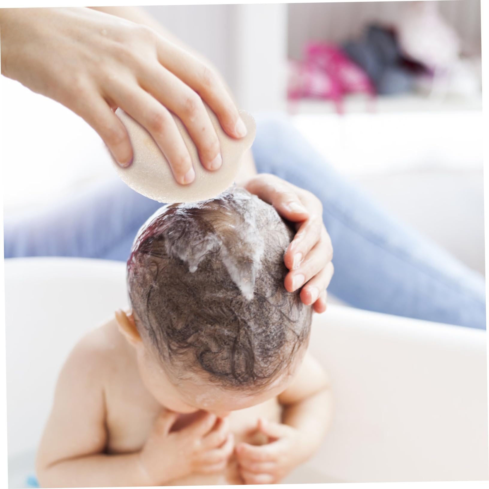 5 Sätze Schrubben Balsam Gesichtswaschschwamm Blase Abs Bathsponge Badezimmermatte Schwämme Für Die Gesichtsbehandlung Körperschwamm Zum Reinigen Glucomannan-faser Weiß 3 Stück * 5 Healeved