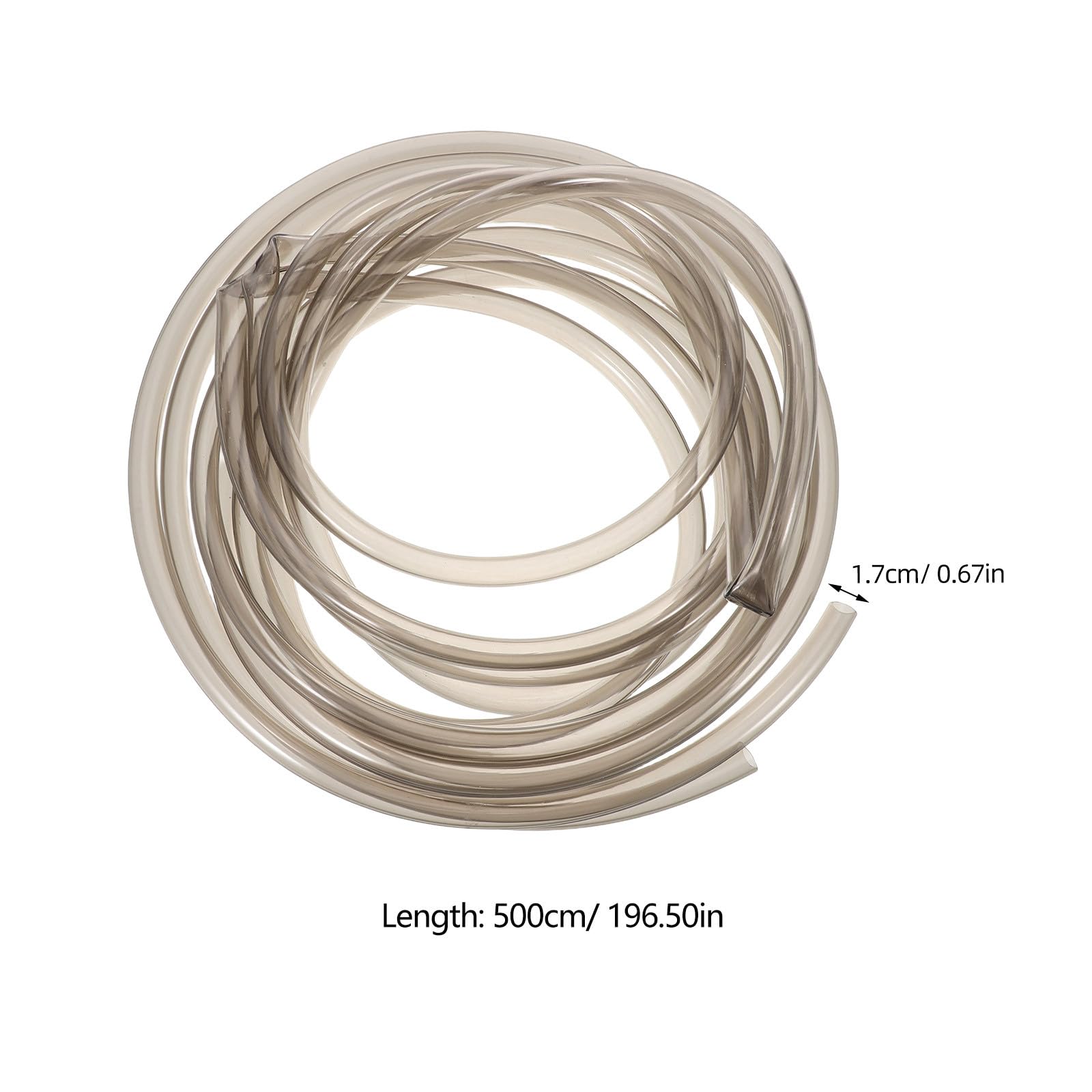 Tuyau de Siphon pour Aquarium avec Pince - Tube de Transfert d'eau de 5 m pour Le Nettoyage du Gravier d'aquarium - Aspirateur de substrat pour l'entretien des de Tortues Betta