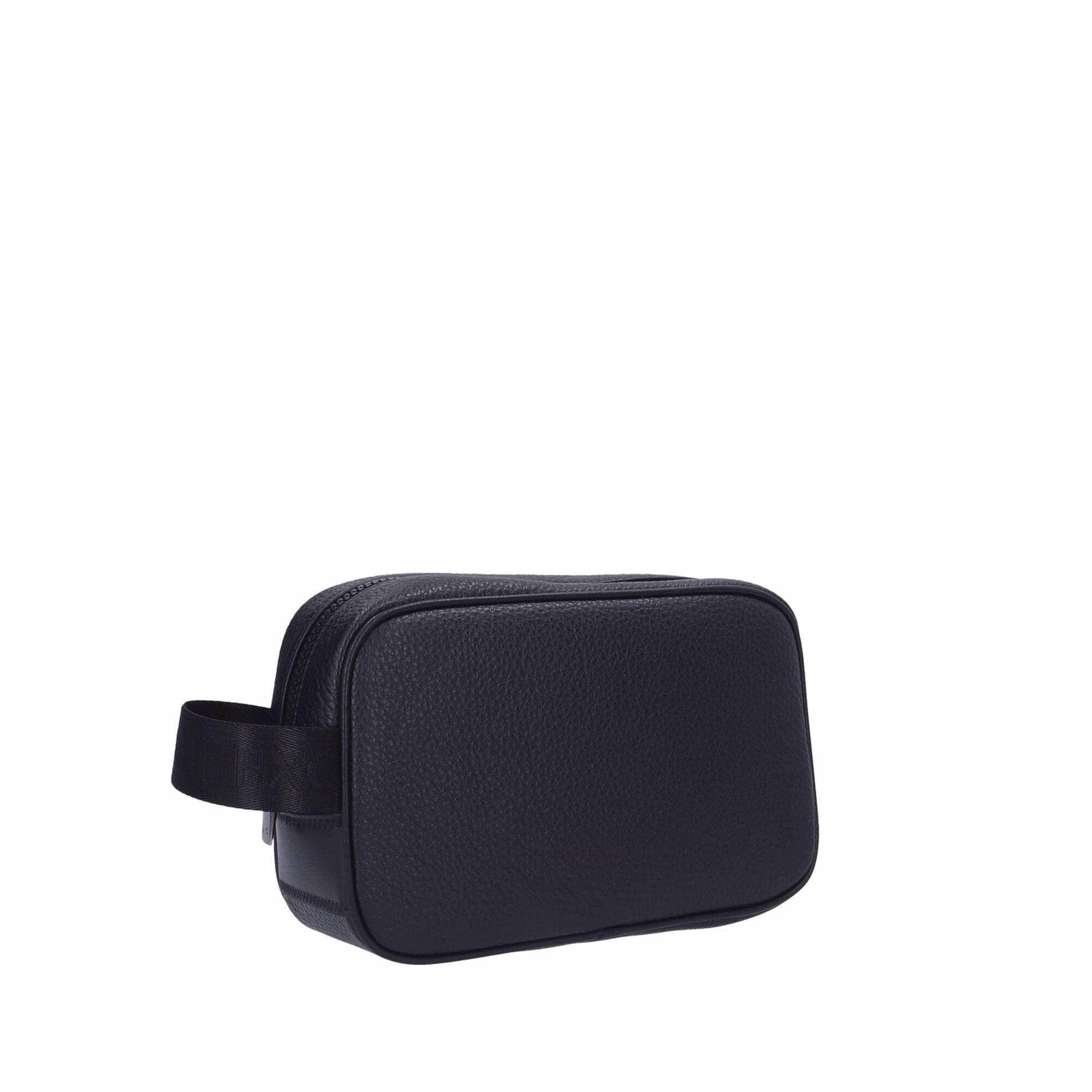 Armani Exchange Pochette nera da uomo con logo UNI