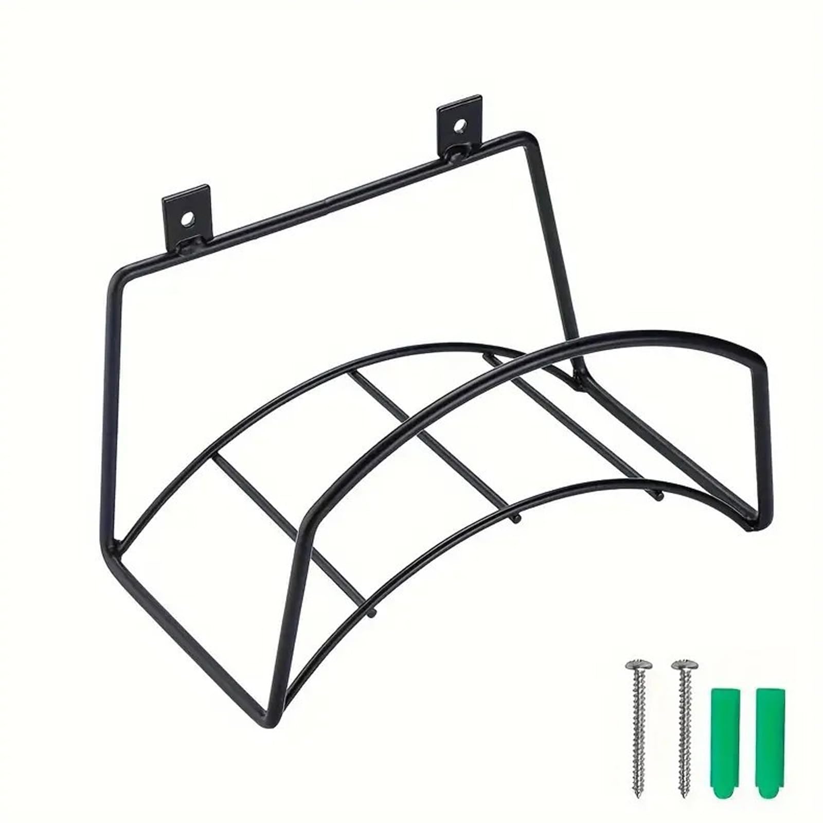 Snorvixre Capacity Metal Hoses Wall Organizers Outdoor Water Pipe Storage Rack with Sturdy Construction for Gardening Tools Heavy Duty Hoses Organizers for Garden