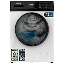 Cecotec Lavatrice a Carica Frontale 12Kg Bolero Dresscode 12410 Inverter A-10%. 1400rpm, Inverter Plus, 16 programmi, SteamMax, Drum Clean, AllergyCare, Stop&Go, Eco, DelayStart, Kid Lock,Diamond Care
