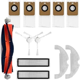Sweeping Robot Accessories Combo Set. Compatible for Dreame Bot Z10 Pro L10 Plus, Robot Vacuum Cleaner, Spare Parts Filter Side Brush Main Brush Mop Cloths Dust Bag