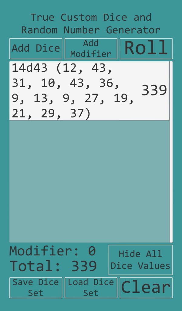 True Custom Dice App on the Amazon Appstore
