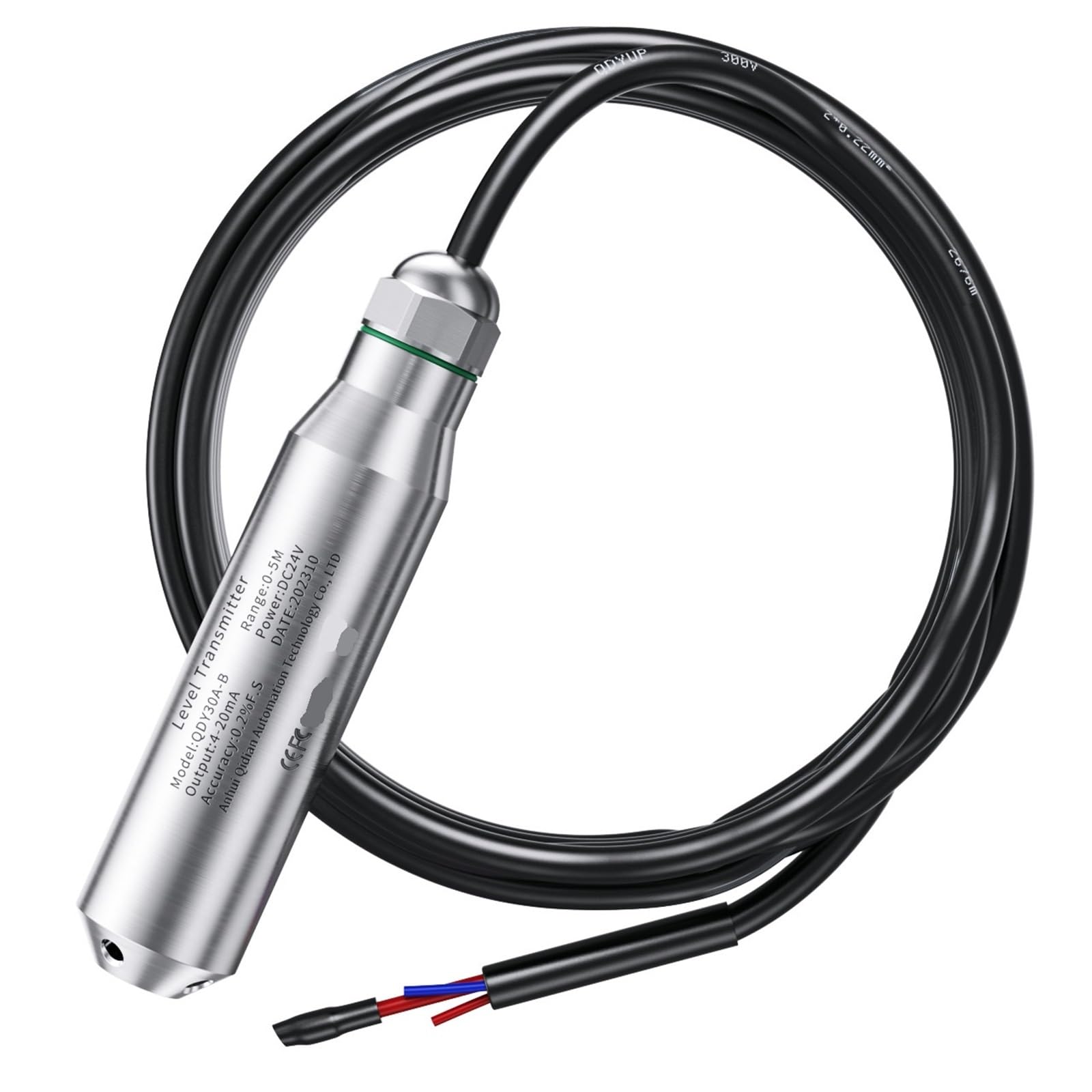 Capteur de niveau de liquide 4-20mA sonde eau huile 0-15m