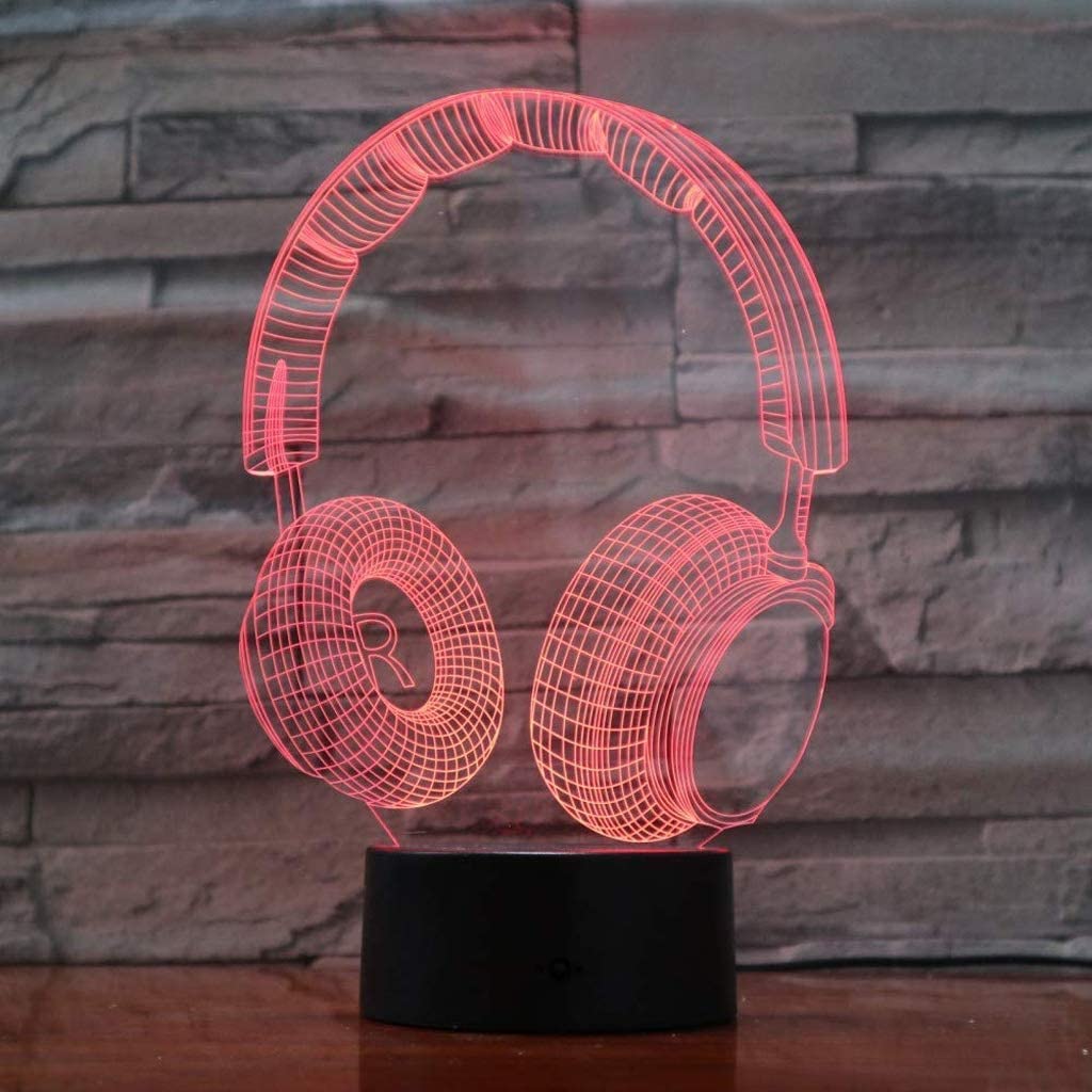 Veilleuse 3D, lampe LED tactile à économie d'énergie lampe de chevet lampe de bureau lampe de nuit créative
