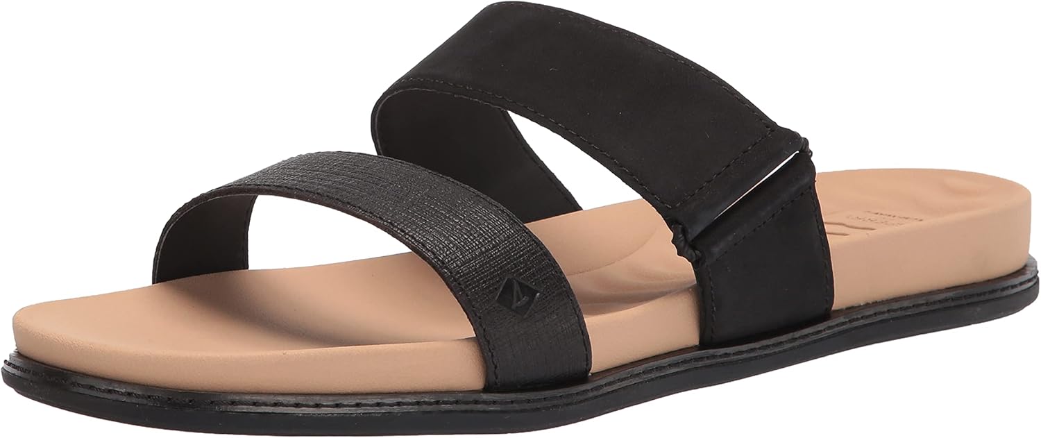 Sperry Women's Waveside Plushwave Slide Sandal, Silver, 5