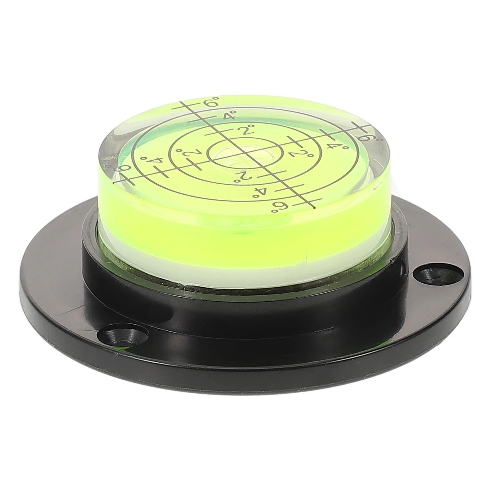 1 niveau à bulle compact avec base, instrument de mesure portable de haute précision for le bricolage, la photographie et le nivellement de camping-cars.
