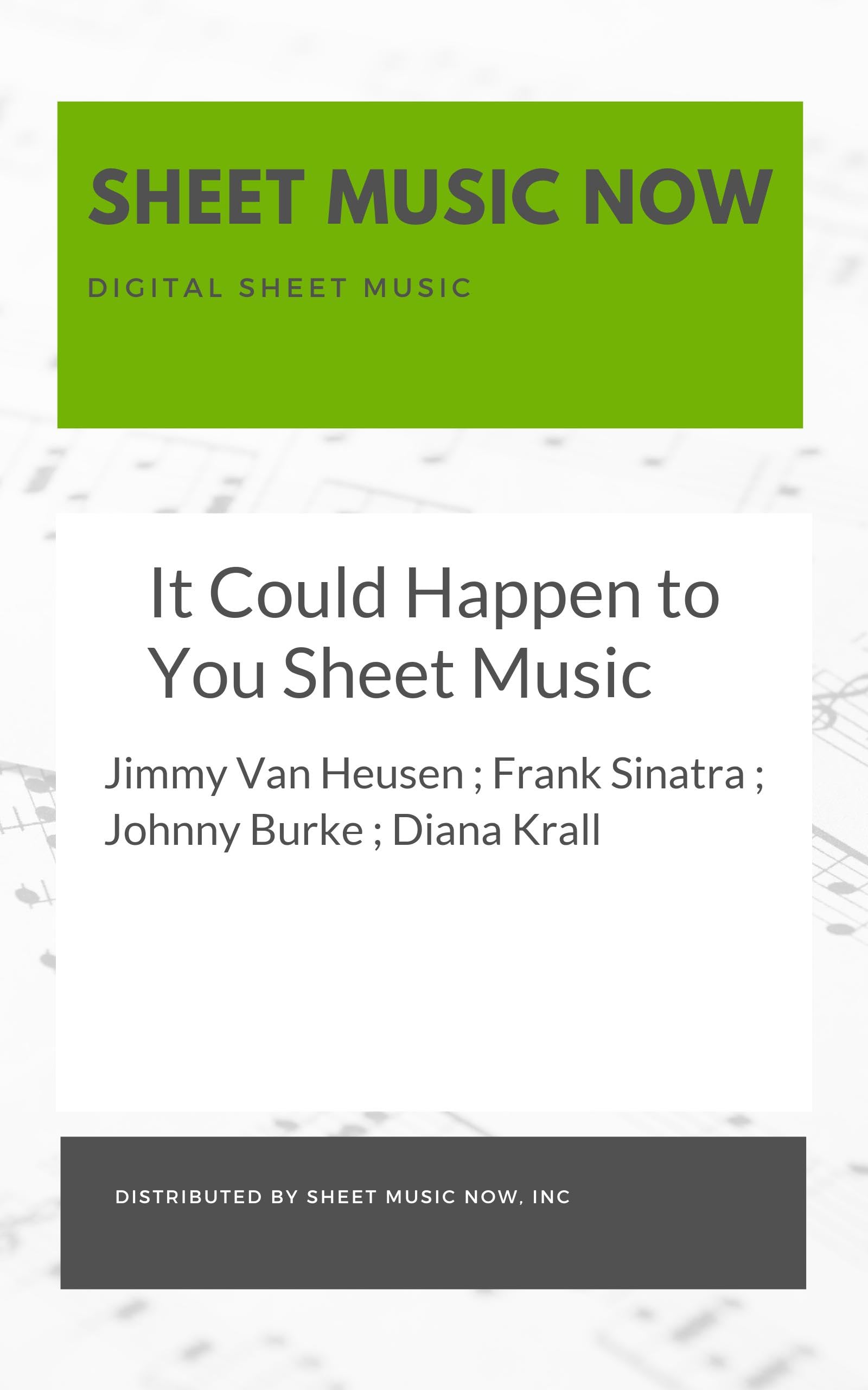 It Could Happen to You Sheet Music