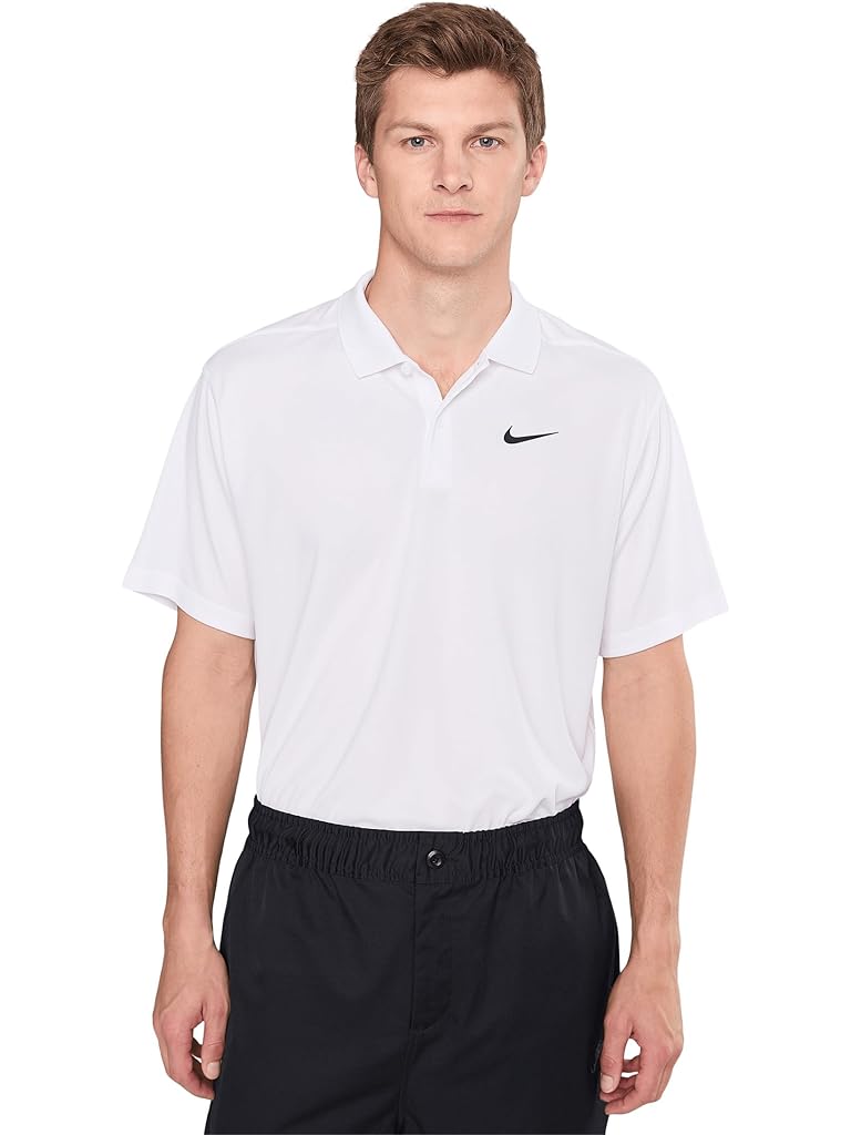 Black Nike Dri-FIT Victory Solid Golf Polo