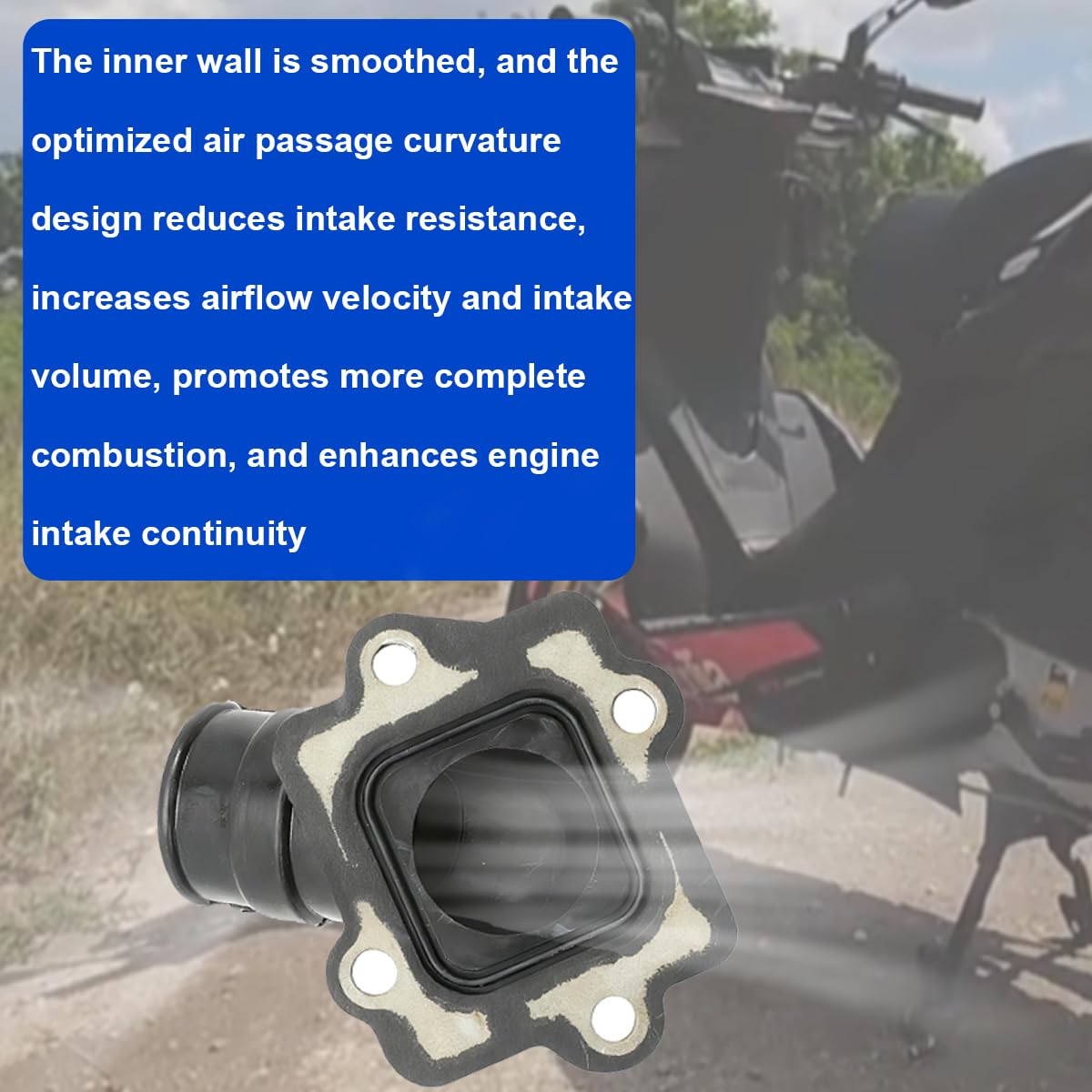 Juego de juntas para válvula de láminas del colector de admisión de motocicletas para Aprilia SR50 para Yamaha Aerox Jog 50 para Polaris motores de 2 tiempos 49 cc 50 cc scooters ciclomotores