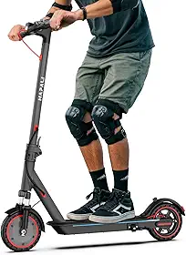Patinete Elétrico Adulto/Scooter Elétrica - 37 km|550W, Bateria Alta Capacidade, Suspensão Dianteira e Luzes Laterais Integradas