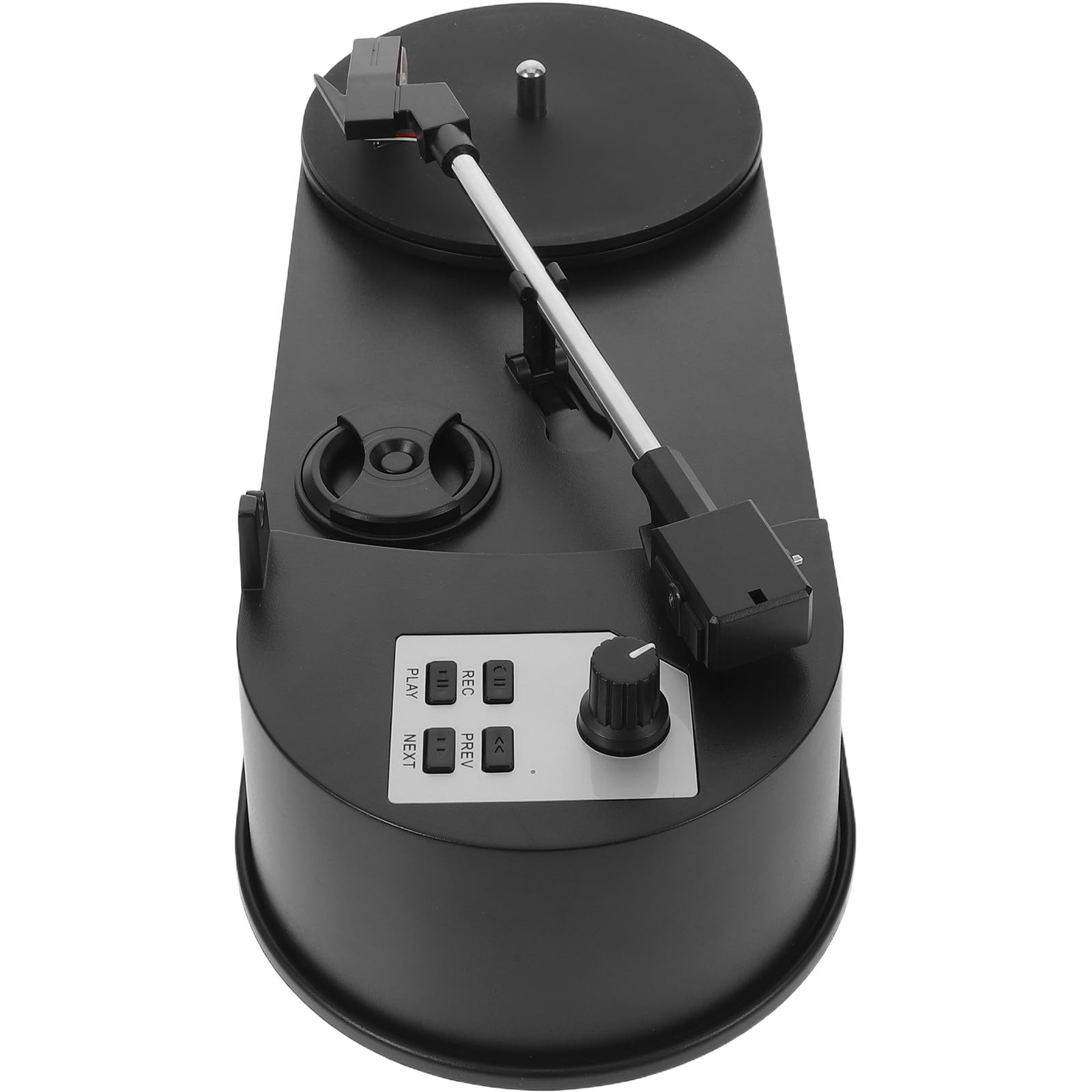 Tourne-Disque en Abs Rétro Noir avec Haut-Parleur Intégré Conversion Mp3 USB Platine Vinyle Vintage Audio Haute Fidélité pour Festivals et Soirées