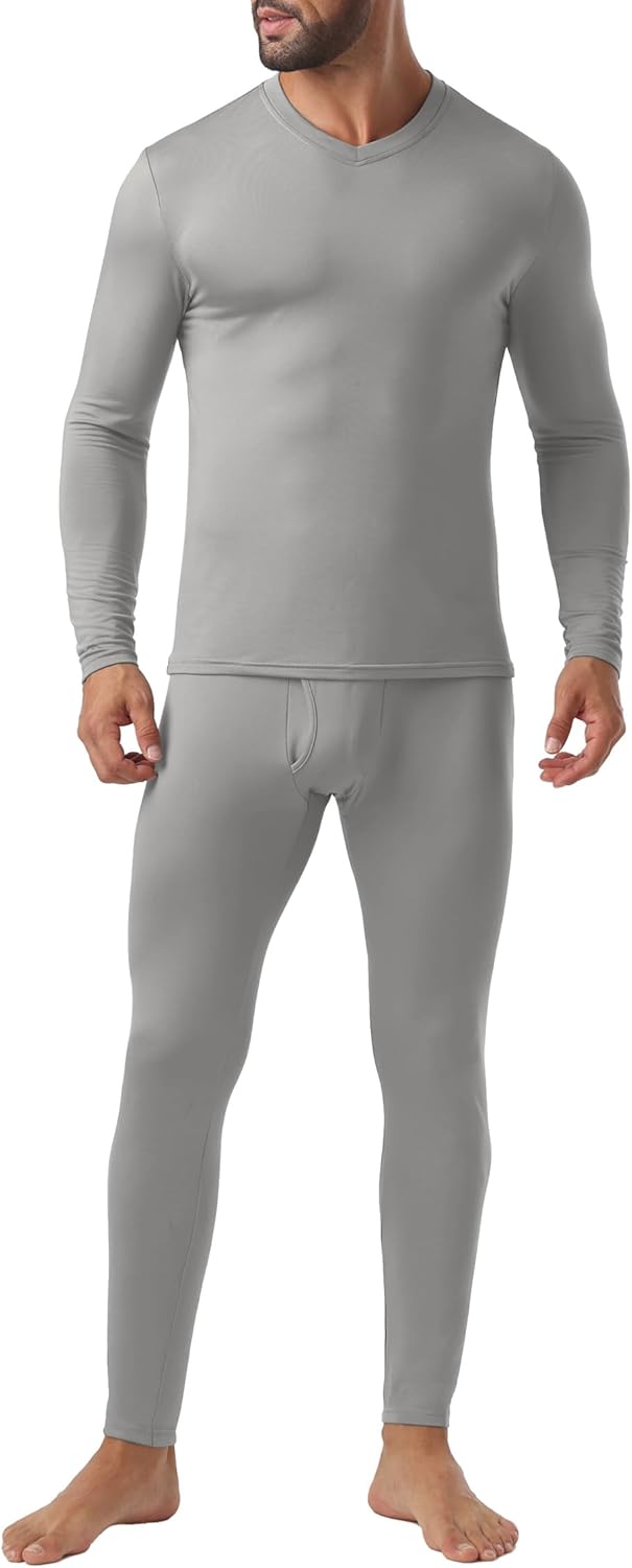 Askdeer Thermal Underwear for Men Long Johns Thermal Fleece Lined Long Underwear Base Layer Set - Image 4