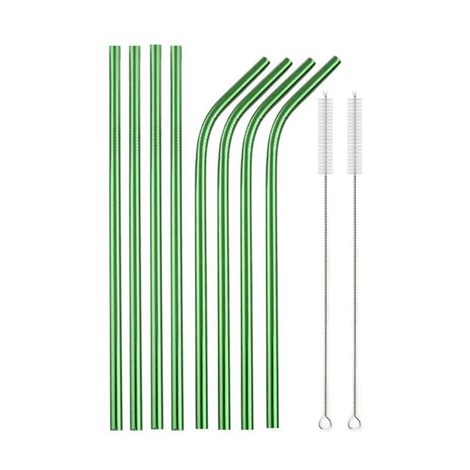 Paille en inox lavable pour remplacer le plastique lot de 10 pièces avec goupillon