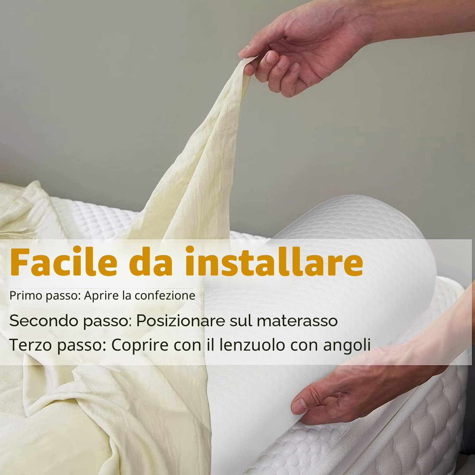 YIHATA 2in1 Sponda Barriera Letto Bambini, Paracolpi Lettino, Sbarra Schiuma Lunga Staccabile in 2 sezioni Utilizzare, Facile da Trasportare per Neonati Anziani Adatto a Tutti i Letti