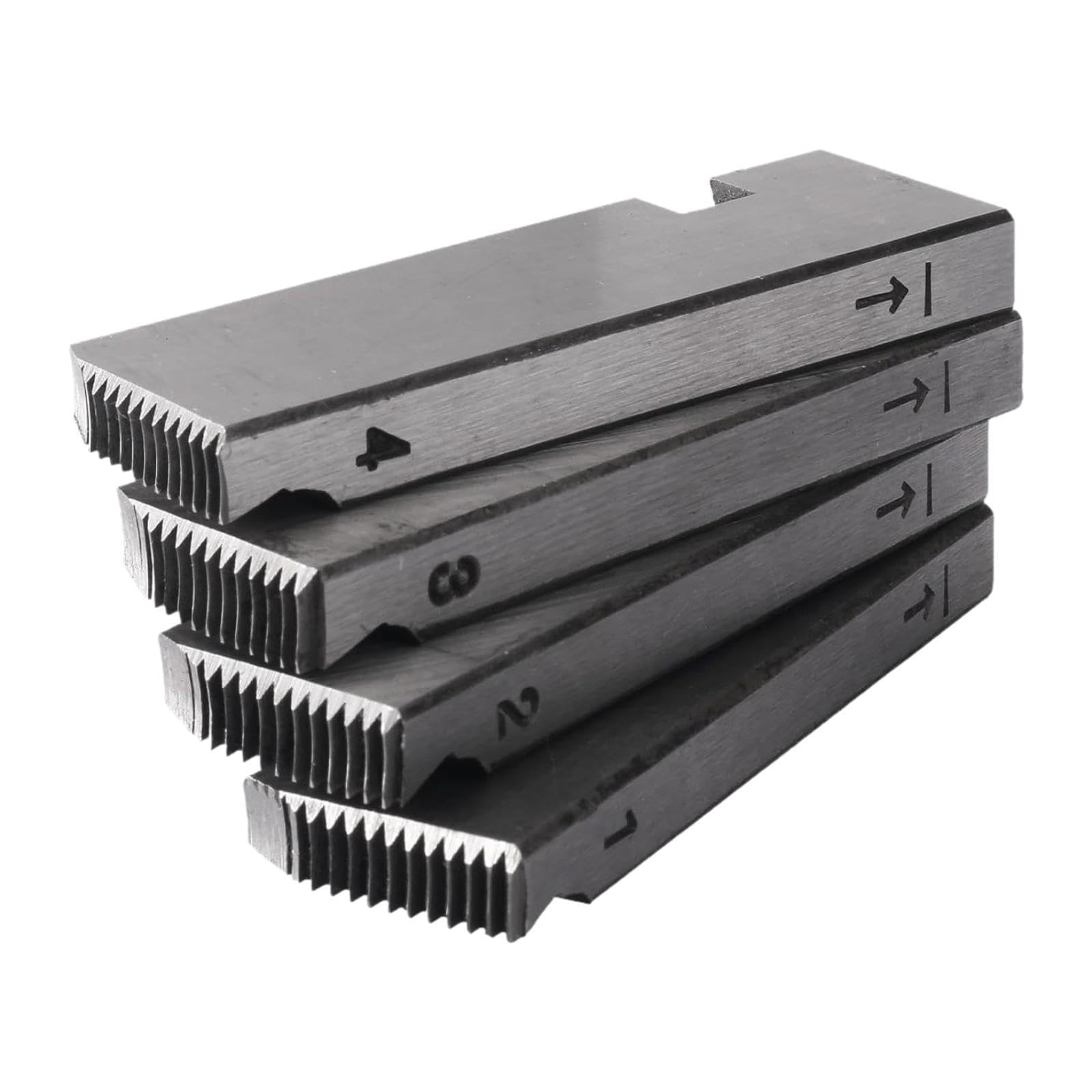 4 Piezas de Terrajas para Máquinas de Roscar 47745 de 1/2 Pulgada a 3/4 de Pulgada NPT Accesorios Multifuncionales para Cabezales de Roscar Universale