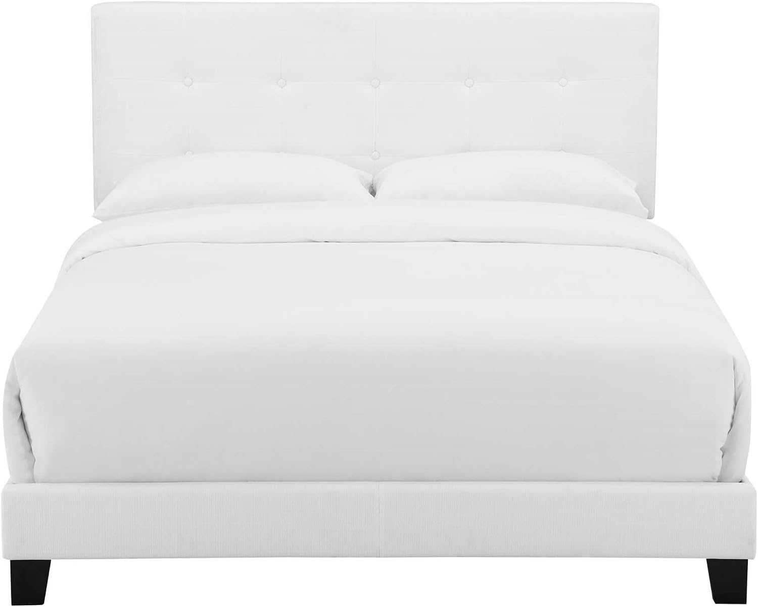 Ergode Amira Full Upholstered Fabric Bed - White