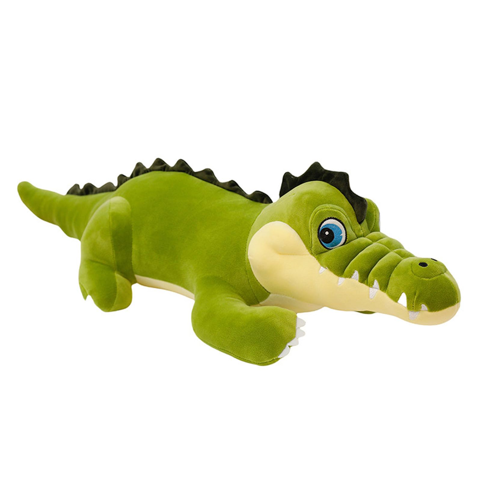 Krokodil Kuscheltier XXL, Plüschtiere Krokodil, Groß Grün Krokodil Stofftier, Riesen Krokodilkissen Plüsch Spielzeug, Lustige Alligatoren-Plüschtiere Geschenk für Kinder Jungen Mädchen (105cm)