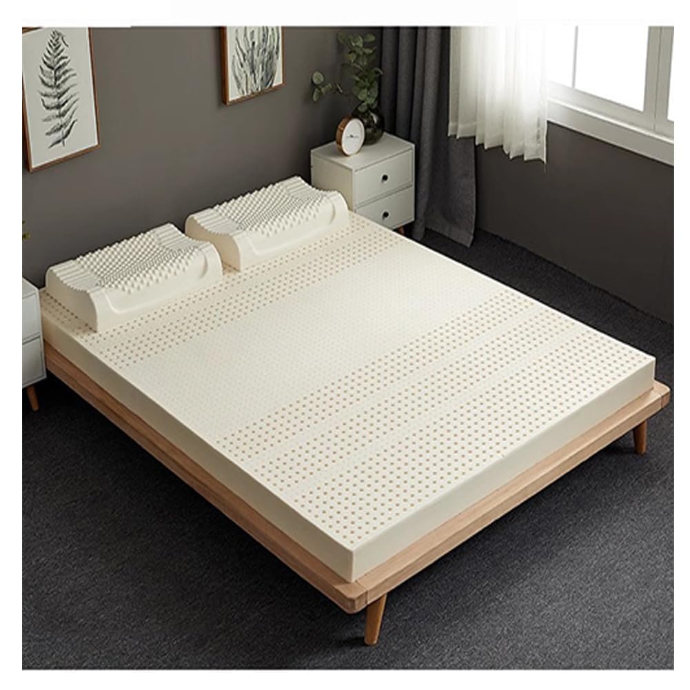BIRJXVTO Firm Mattress Topper 100 Natural Latex Luxurious Comfort Soothing Pressure Point Relief Support for Shoulders HIPS Back