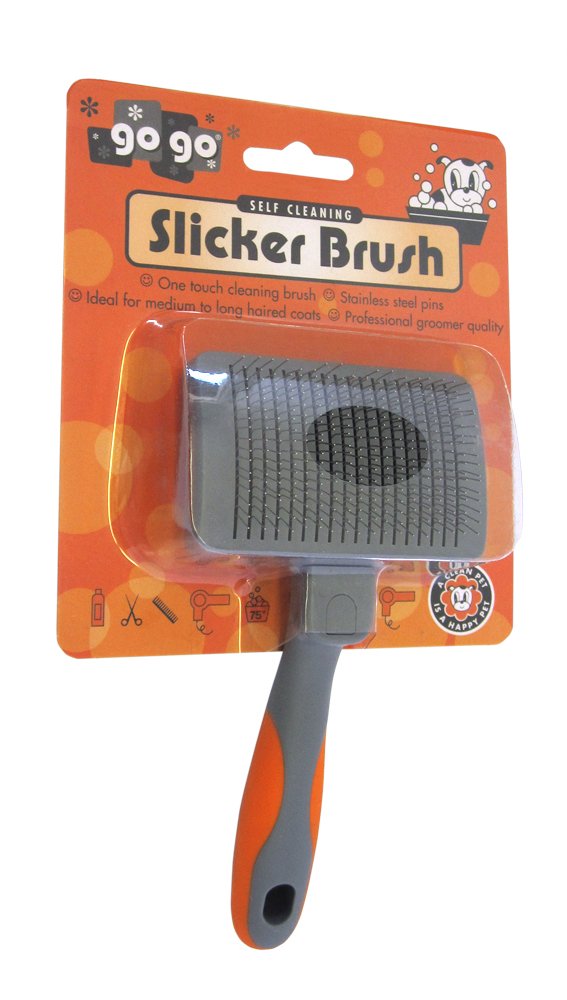 GoGo Small Self Cleaning Slicker Pet Animal Dog Brush Comb