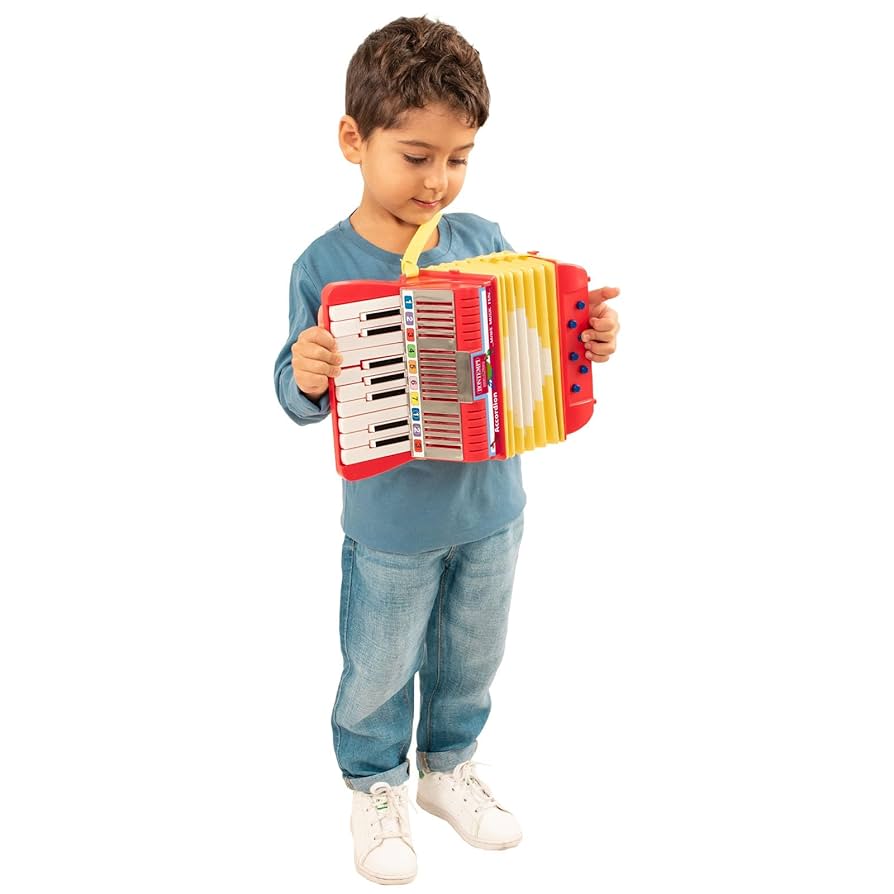 古いオモチャのアコーディオン Bontempi(ボンテンピ) ／ 17鍵 トイアコーディオン (AC1780.2