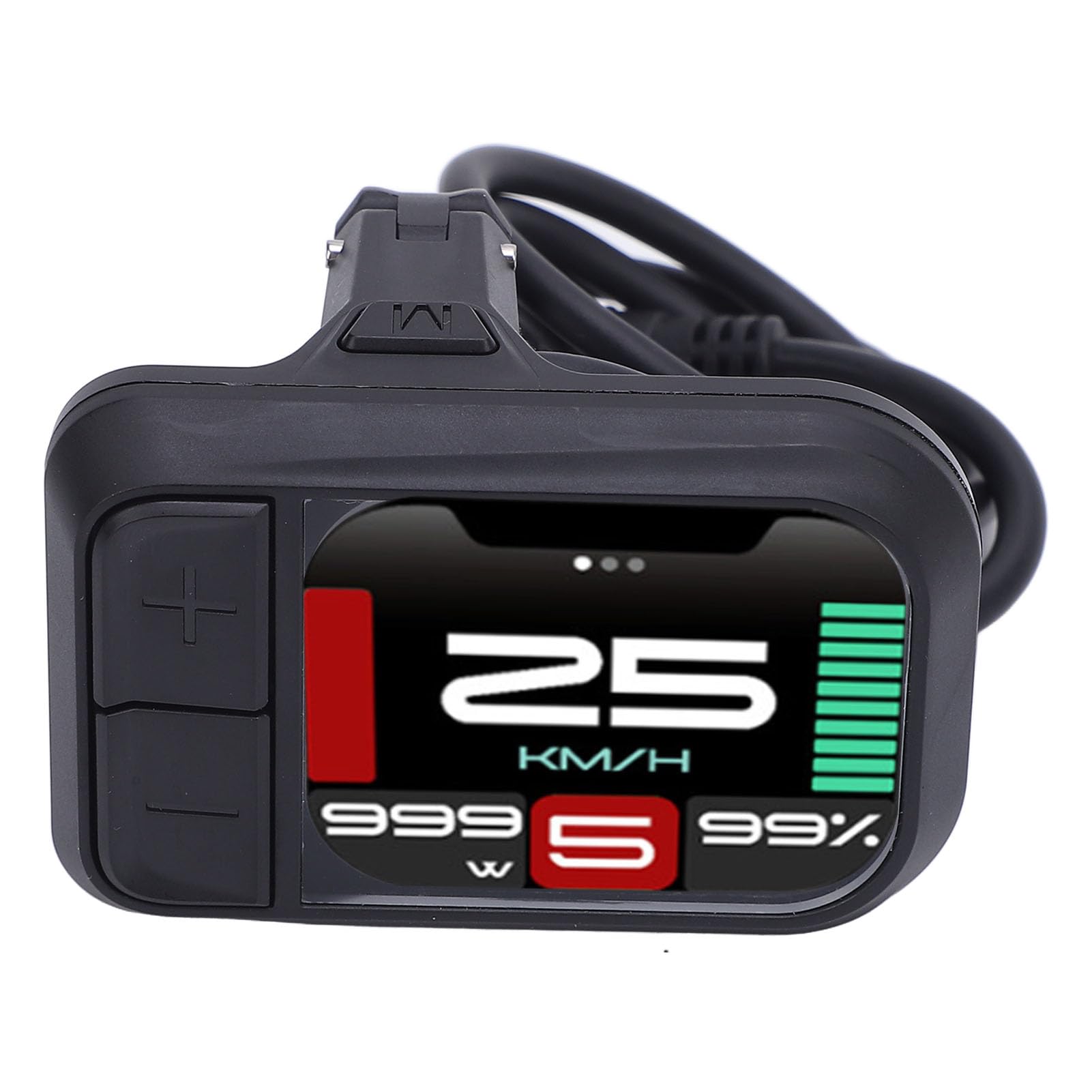 Electric Bicycle LCD Display Meter, 24V 36V 48V 52V E bike LCD Display Control Panel E bike Backlight Meter for BBS01 for BBS02 Electric Scooter Electric Bike Modification