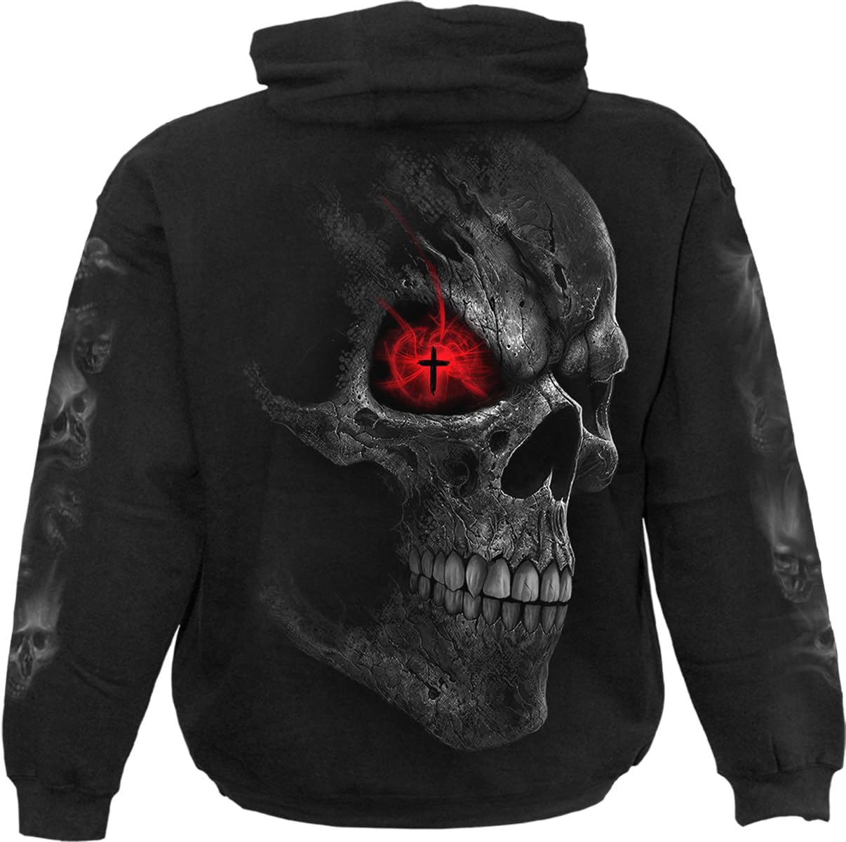Spiral Death Stare Hombre Sudadera con Capucha Negro 100% algodón Regular