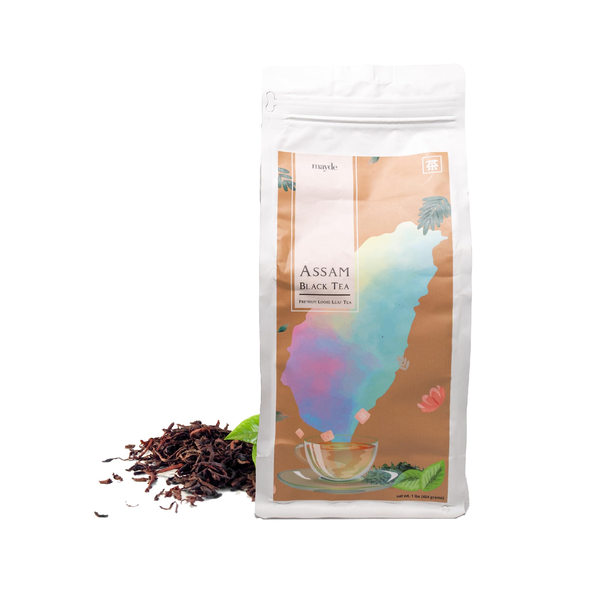 Mayde Assam Black Loose Leaf Tea - Premium Taiwanese Tea, 1 lb (16 oz)