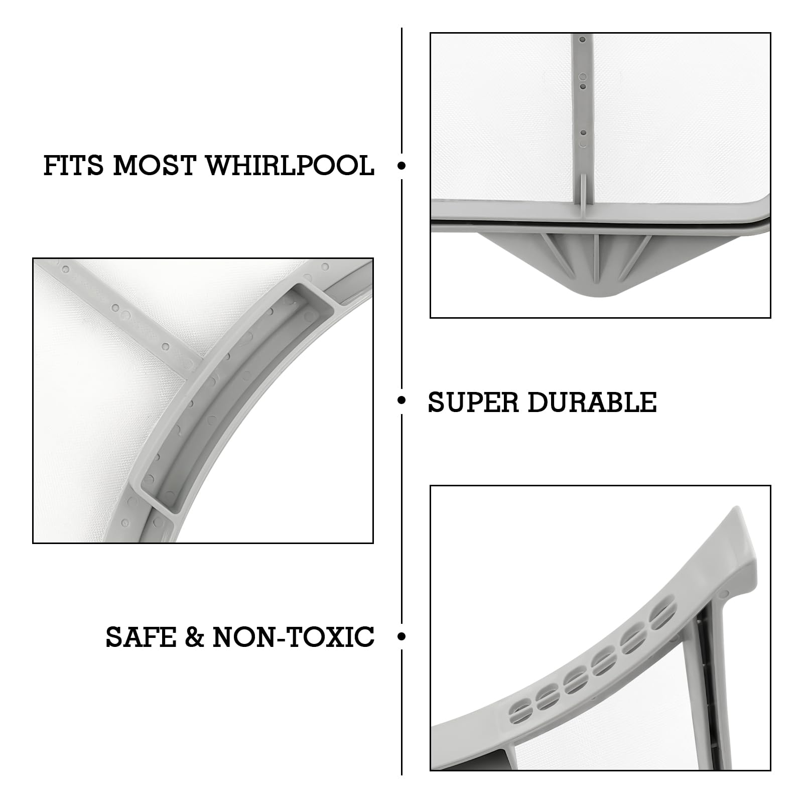 W10516085 - Filtro de pelusa para secadora Whirlpool, sustituye a W10211906 W10370972 PS11755878 WPW10516085 3188345 AP6022545 EAP11755878