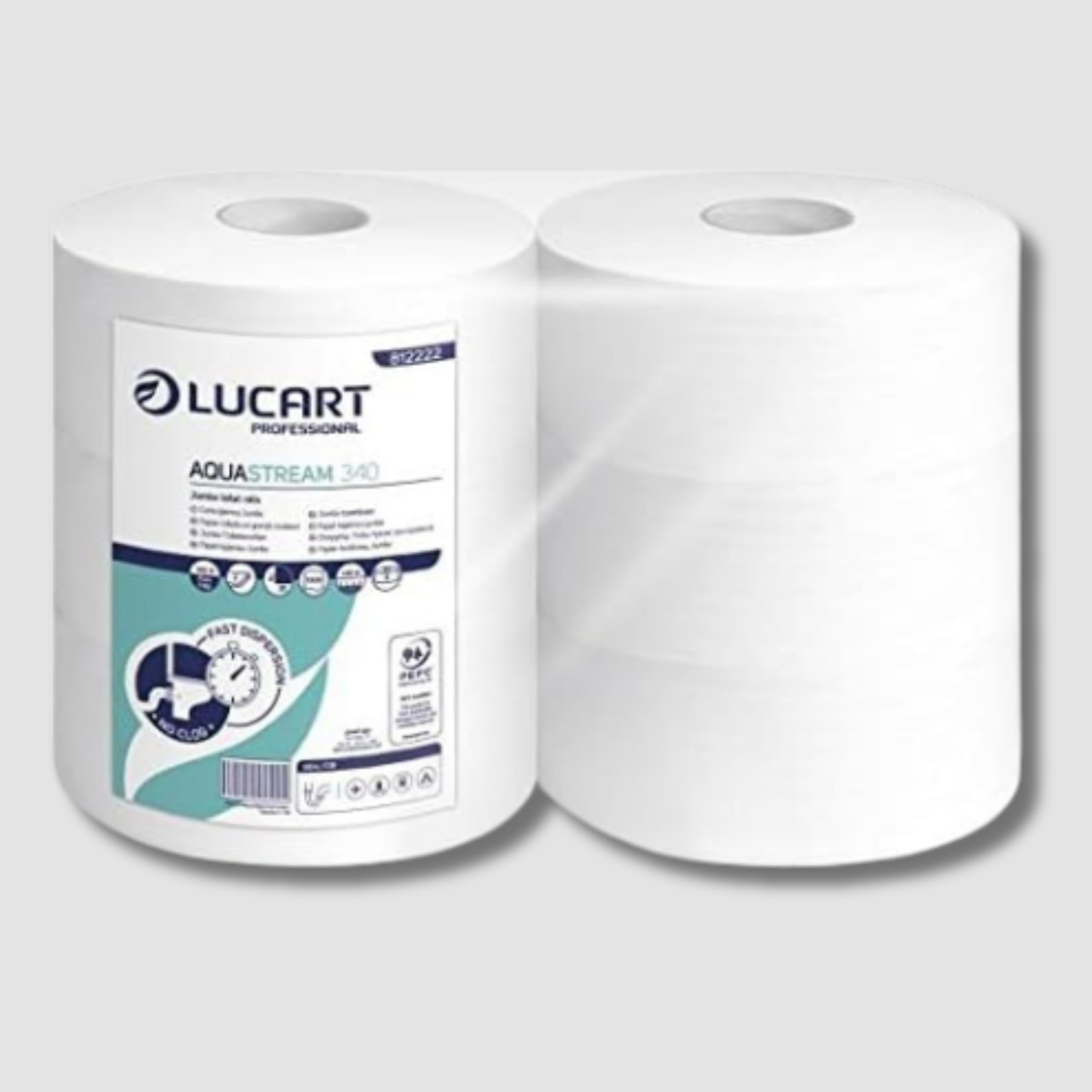 Lucart CARTAIGIENICA AQUASTREAM Mini Jumbo 12 Rotoli