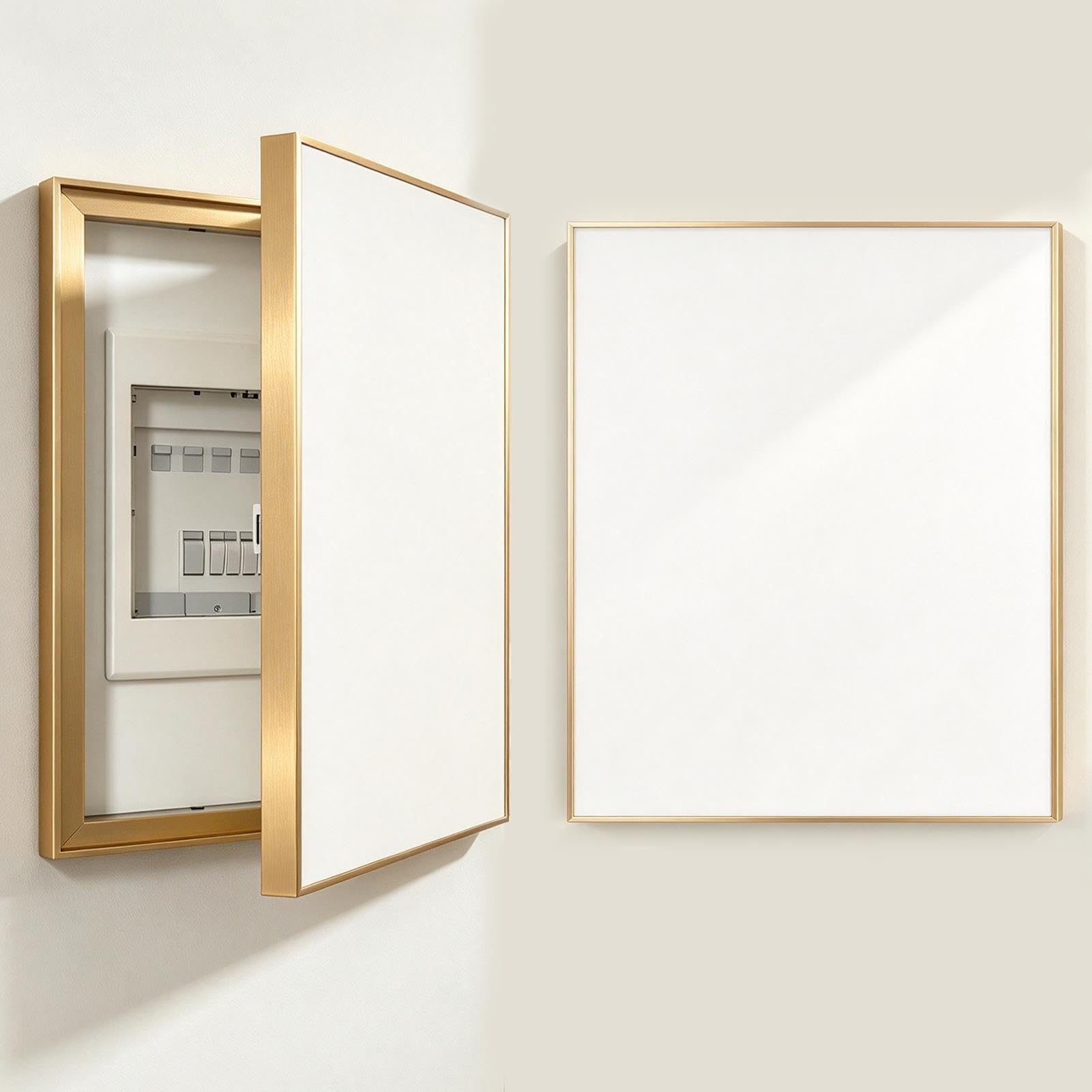 Biała osłona na tablicę elektryczną, duży panel