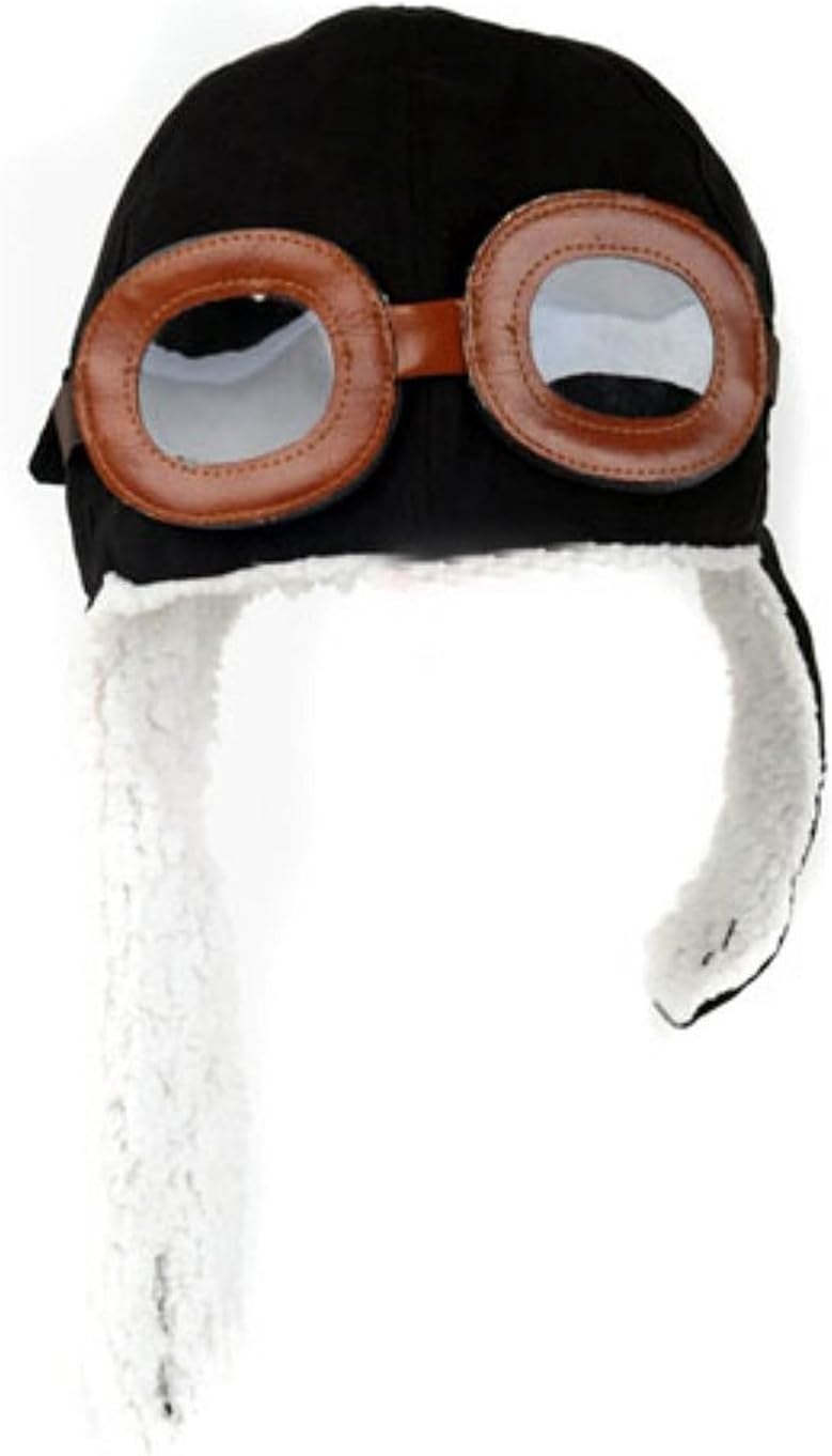 Unisex Baby Kids' Pilot Aviator Fleece Warm Hat Cap with Earmuffs - Image 3