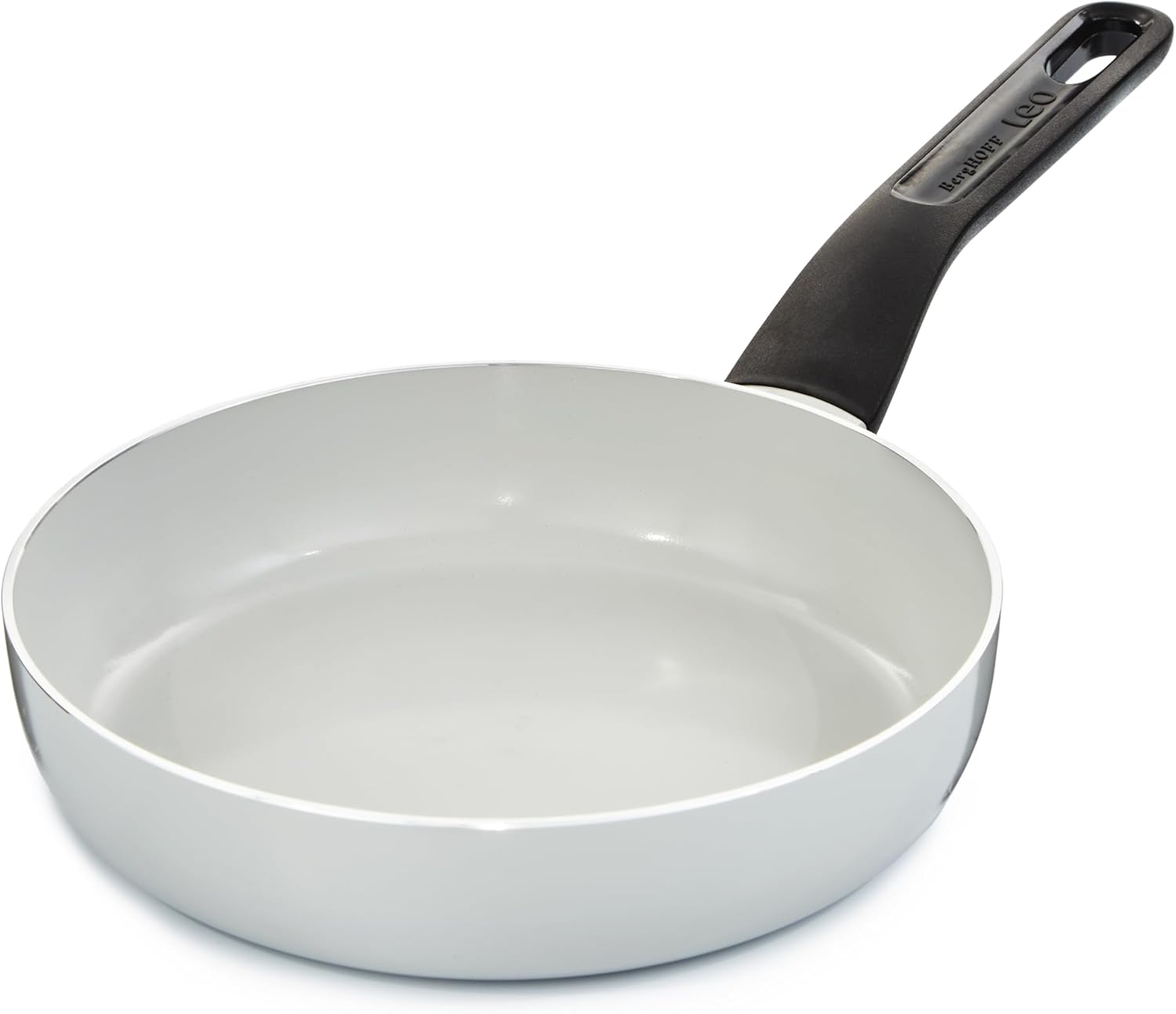 Berghoff Leo Glints 2-Piece Nonstick Ceramic Frying Pan Set Recycled Aluminum CeraGreen Non-toxic Coating Stay-cool Handle Induction Pans, Spirit