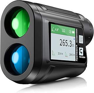 FAJIA Golf Rangefinder with LCD Touch Screen 6X Magnification 600M / 800M USB Rechargeable Range Finder Distance Meter with Speaker Slope Function Flag Locking Vibration