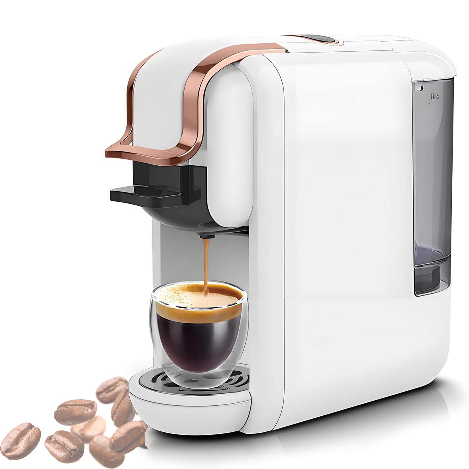 Cafetera multicápsula: compatible con varias cápsulas, máquina portátil para uso de café molido