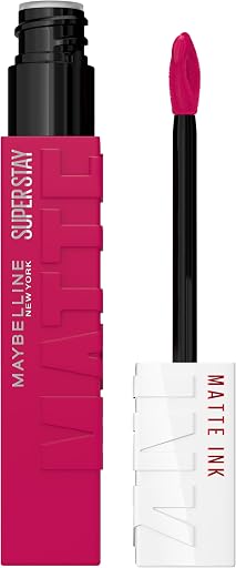 MAYBELLINE Super Stay Matte Ink Liquid Lipstick Makeup, Long Lasting High Impact Color, Up to 16H Wear, Artist, Deep Pink, 1 Count, Packaging May Vary