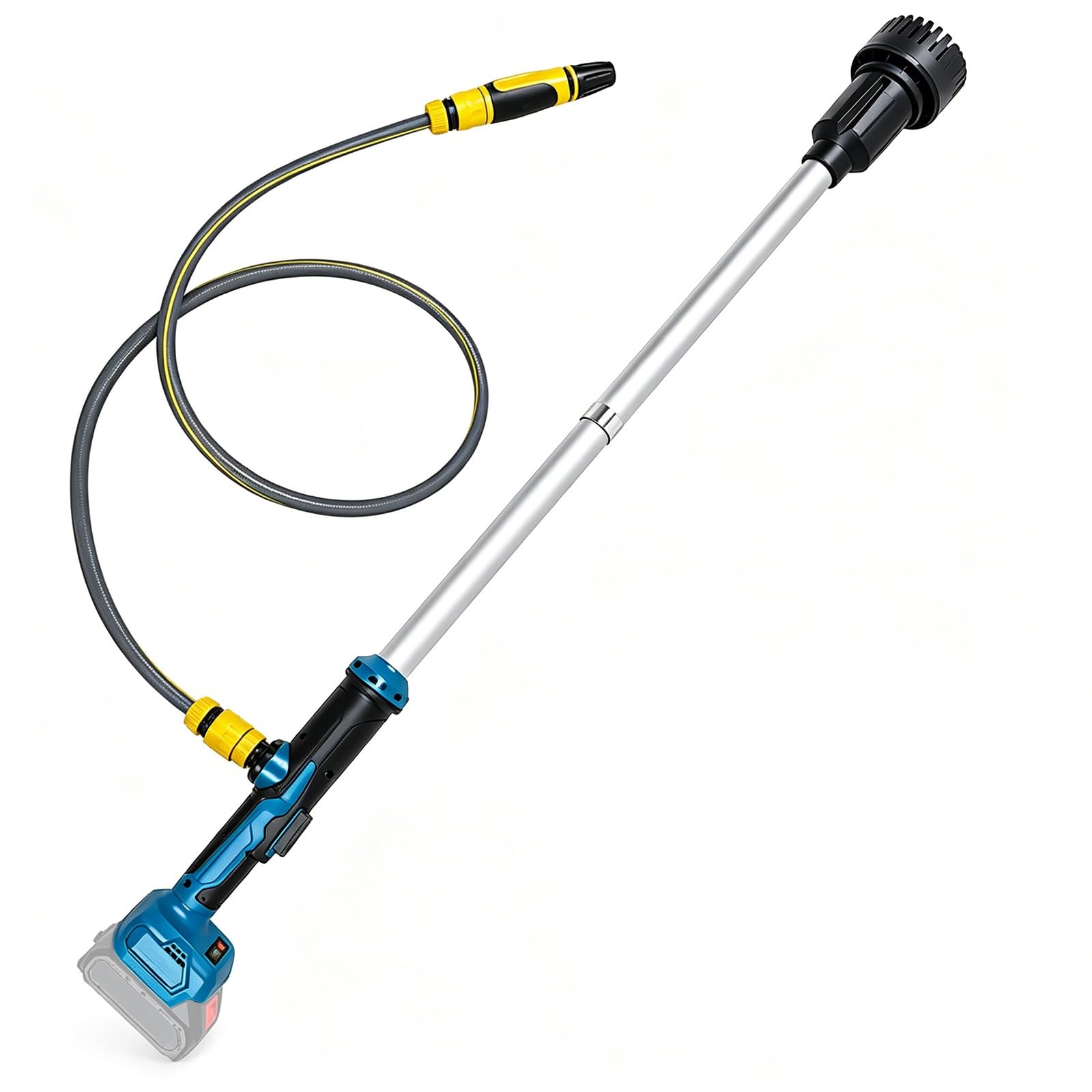 Akku-Tauchdruck/Regenfasspumpe für Makita 18V Akku, max. 3000 L/h Kabellose Stabwasserpumpe, 6m Förderhöhe, kabellose Hauswasserpumpe für Regentonnen Zisternen Garten Bewässerung (0 Batterie)