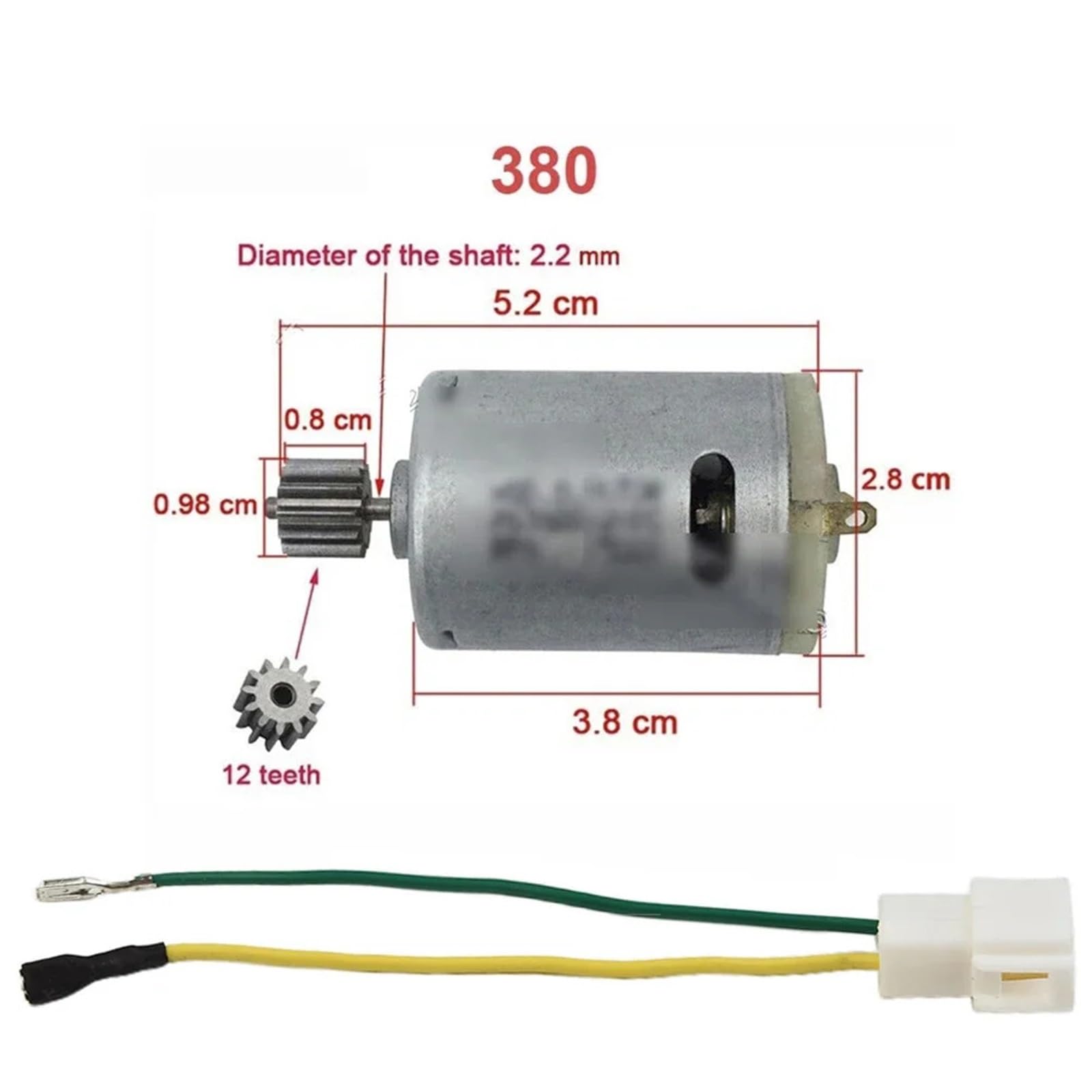 Silniki dla dzieci Samochód elektryczny RS550 RS390 RS380 24V 12V 6V DL555 10/12 zębów Silnik elektryczny do pojazdów elektrycznych Część narzędziowa (10T 550 12V 23000RPM)