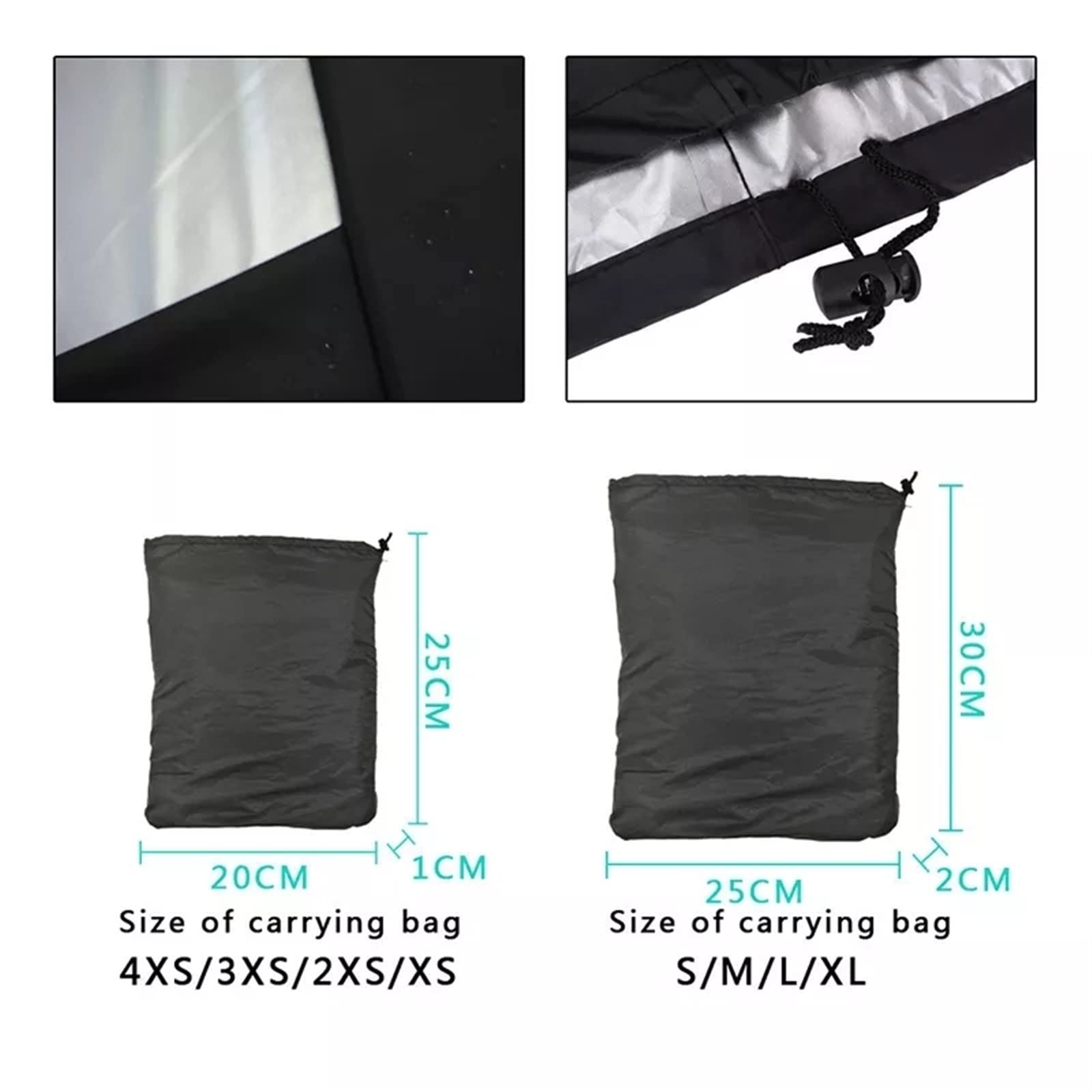 IWBR Wodoodporna osłona grilla przeciwpyłowa osłona ochronna na zewnątrz Heavy Duty Charbroil osłona grilla Czarna okrągła prostokątna osłona grilla (Color : M)