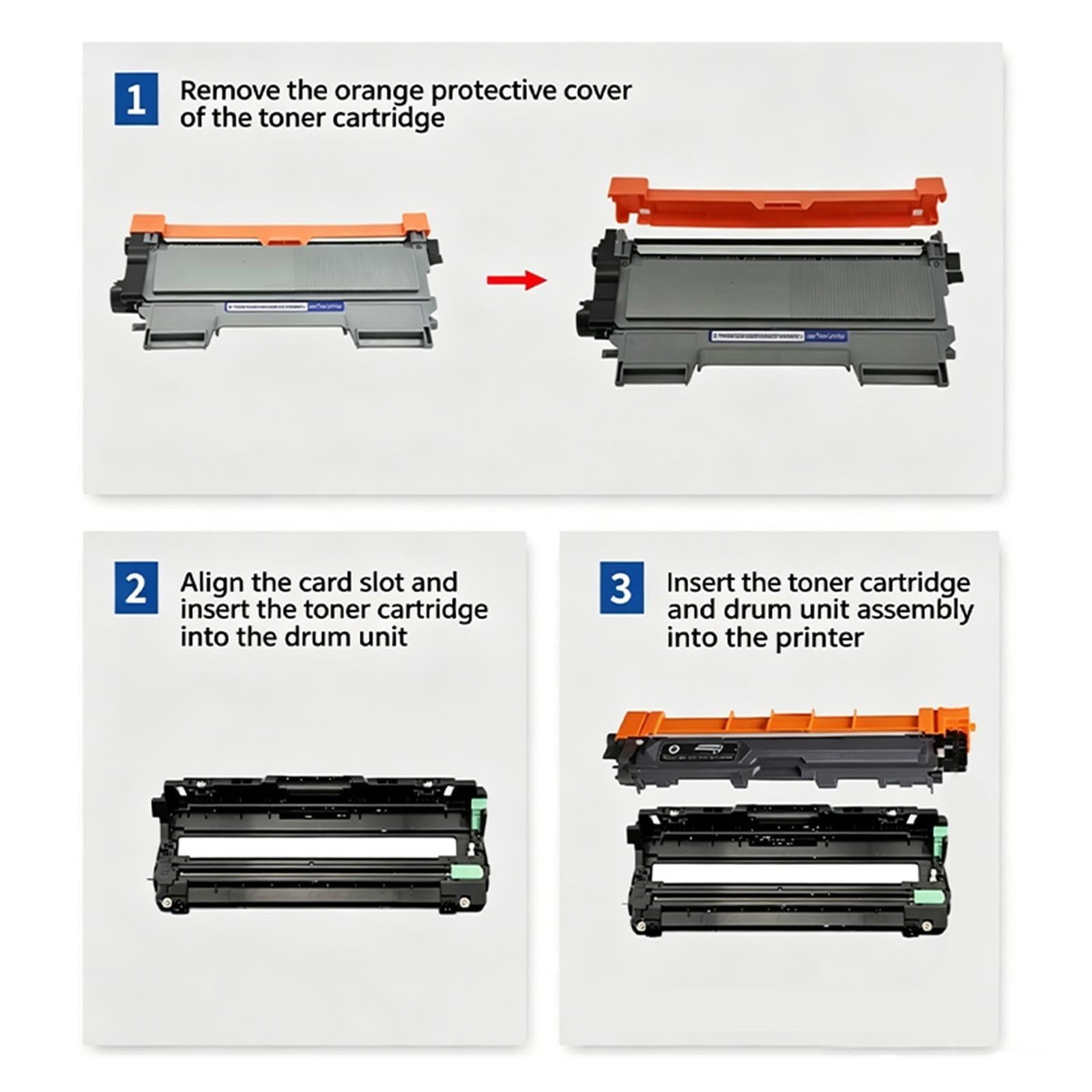 Cartuccia Toner TN760 TN730 Per MFC-L2710DW HL-L2350DW DCP-L2550DW | Cartuccia toner nera con chip, fino a 3000 pagine al 5 % di copertura su carta A4(TN760 TN730-2pcs)